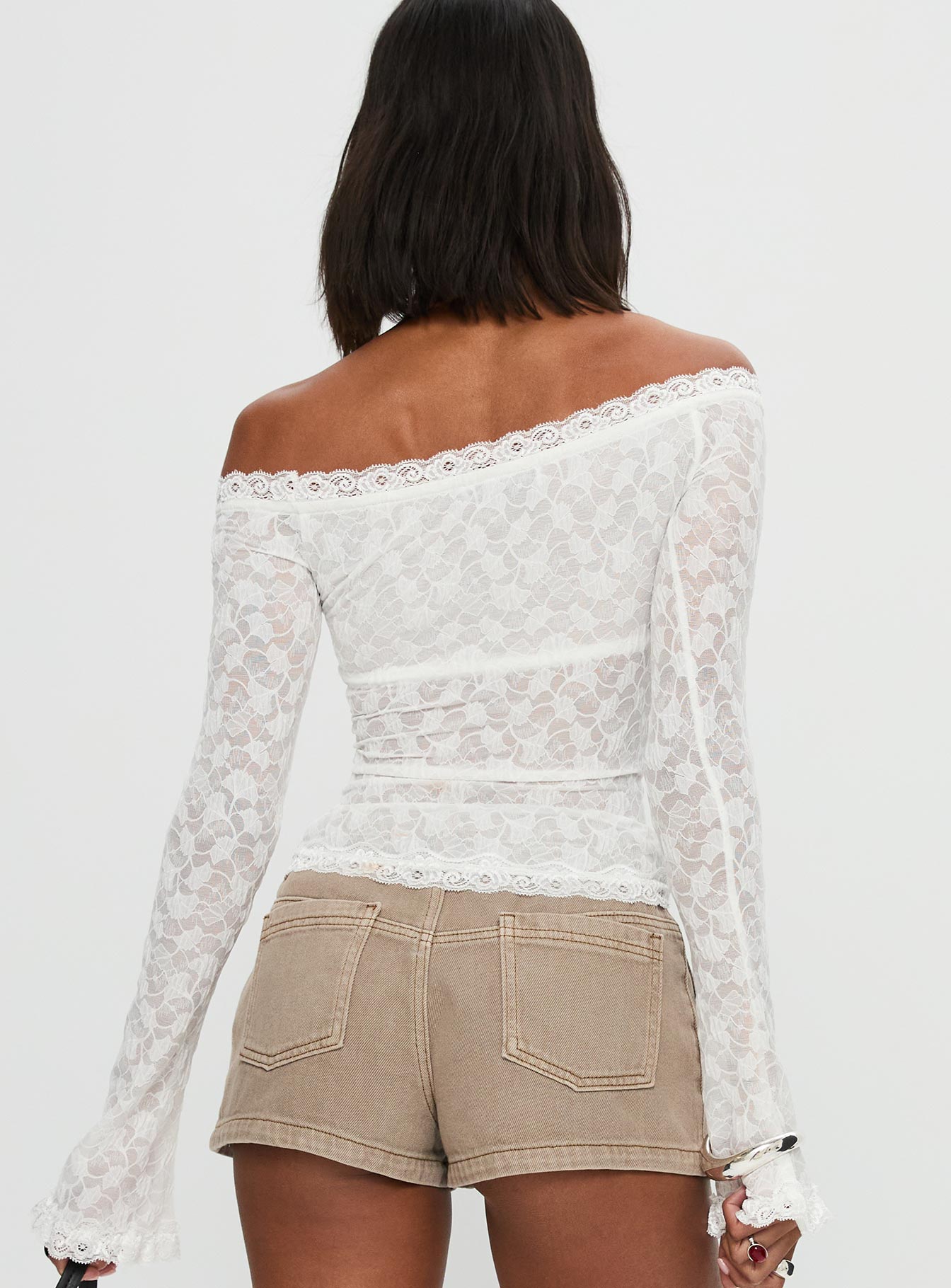 Mochapella Off The Shoulder Top White - Image 5