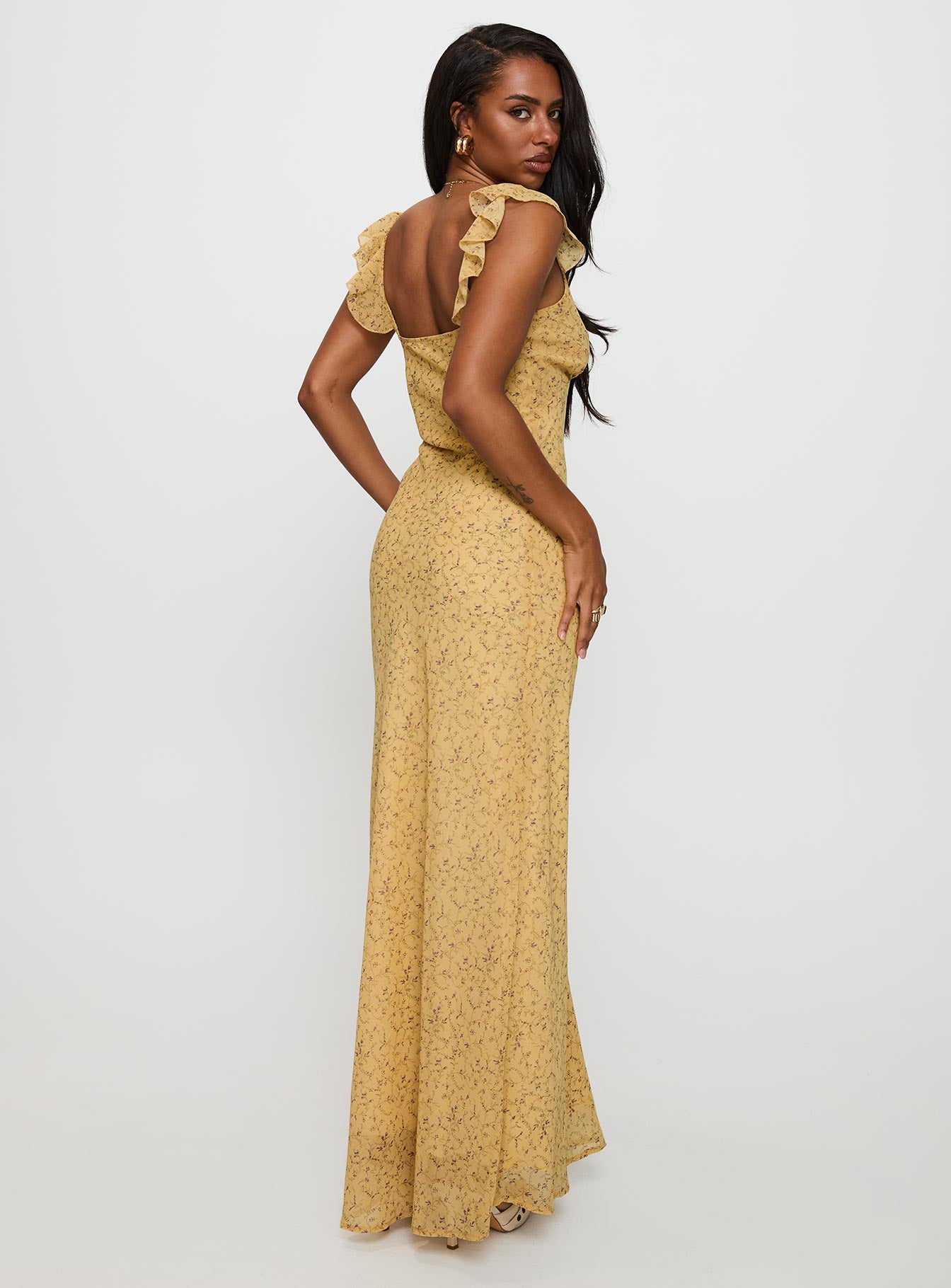 Dearlie Frill Maxi Dress Multi - Image 5