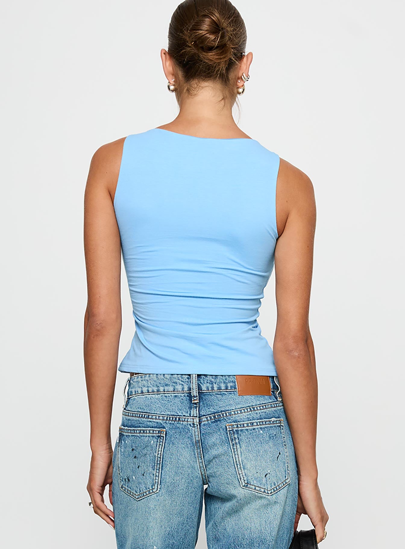 Lose Your Number High Neck Top Blue - Image 5