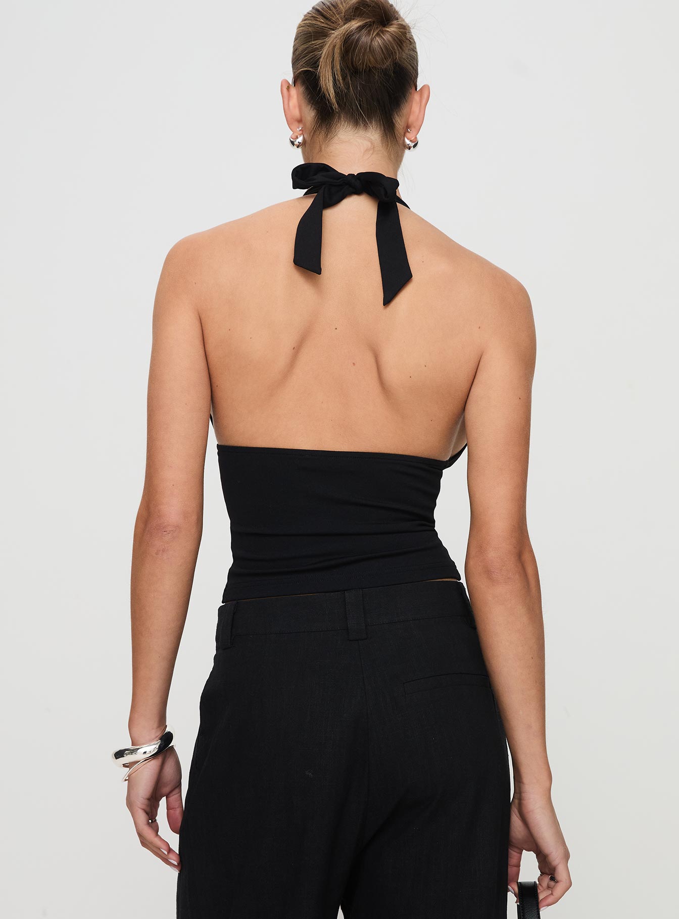 Whimsy Halter Top Black Petite - Image 5