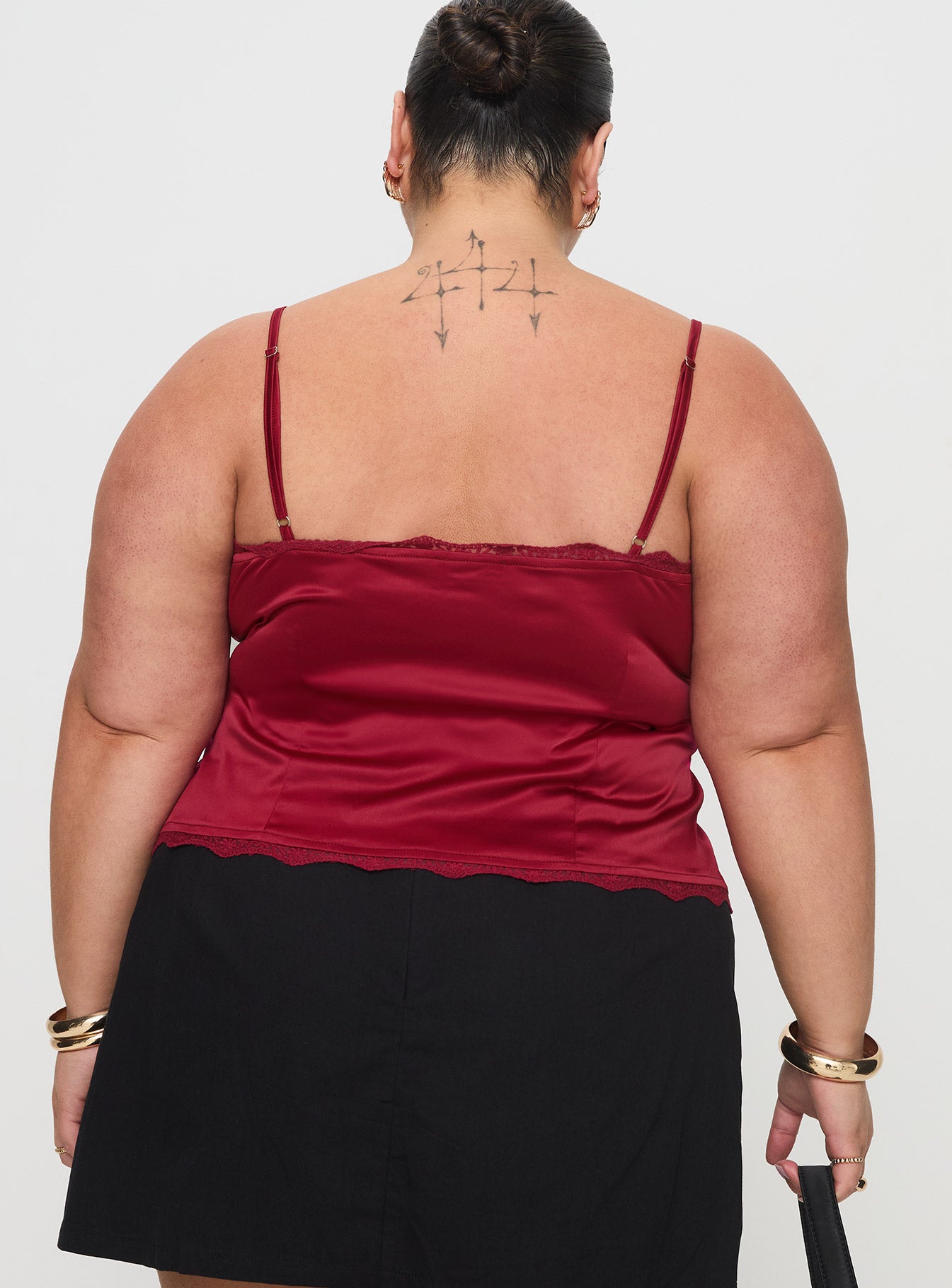 Juliana Top Dark Red Curve - Image 4