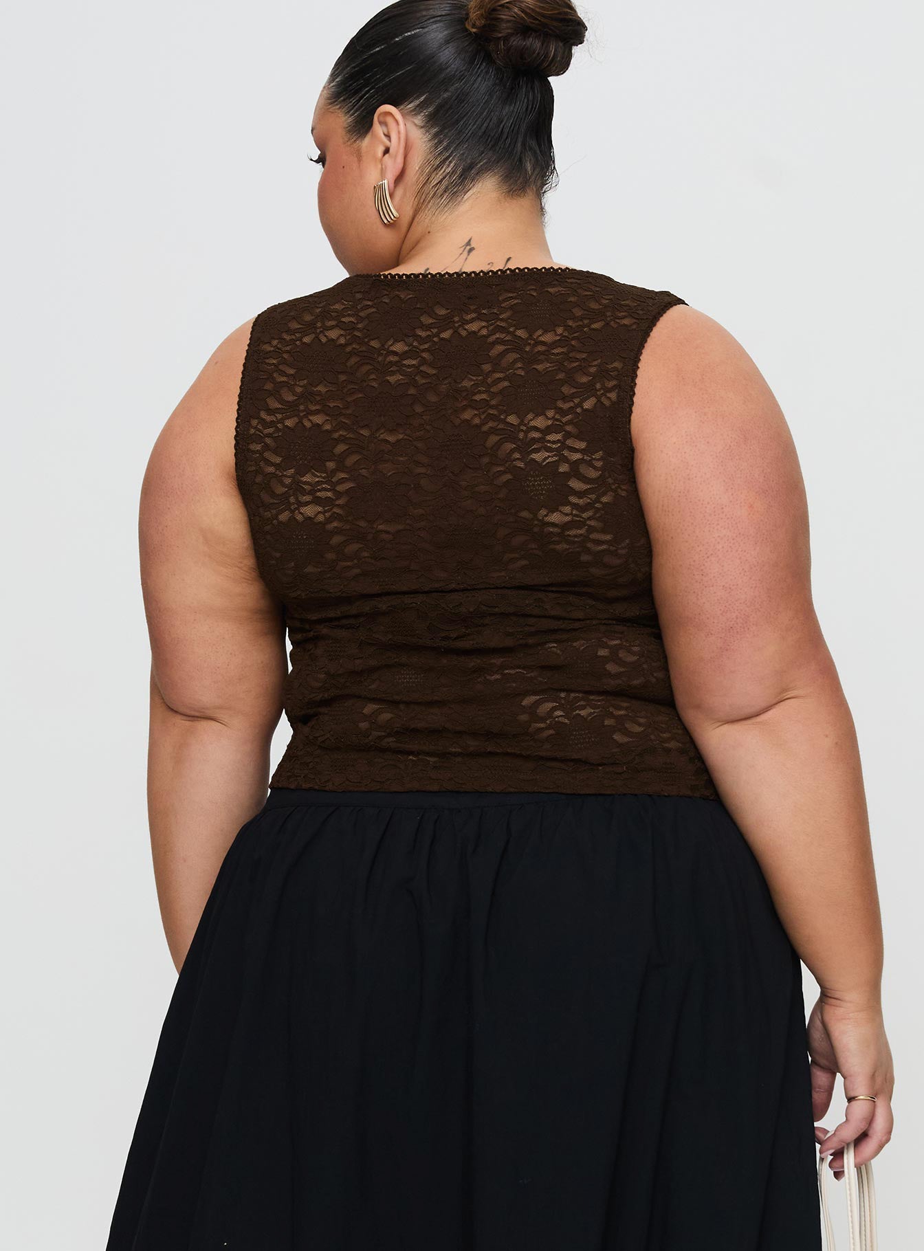 Bennington Lace Top Brown - Image 10