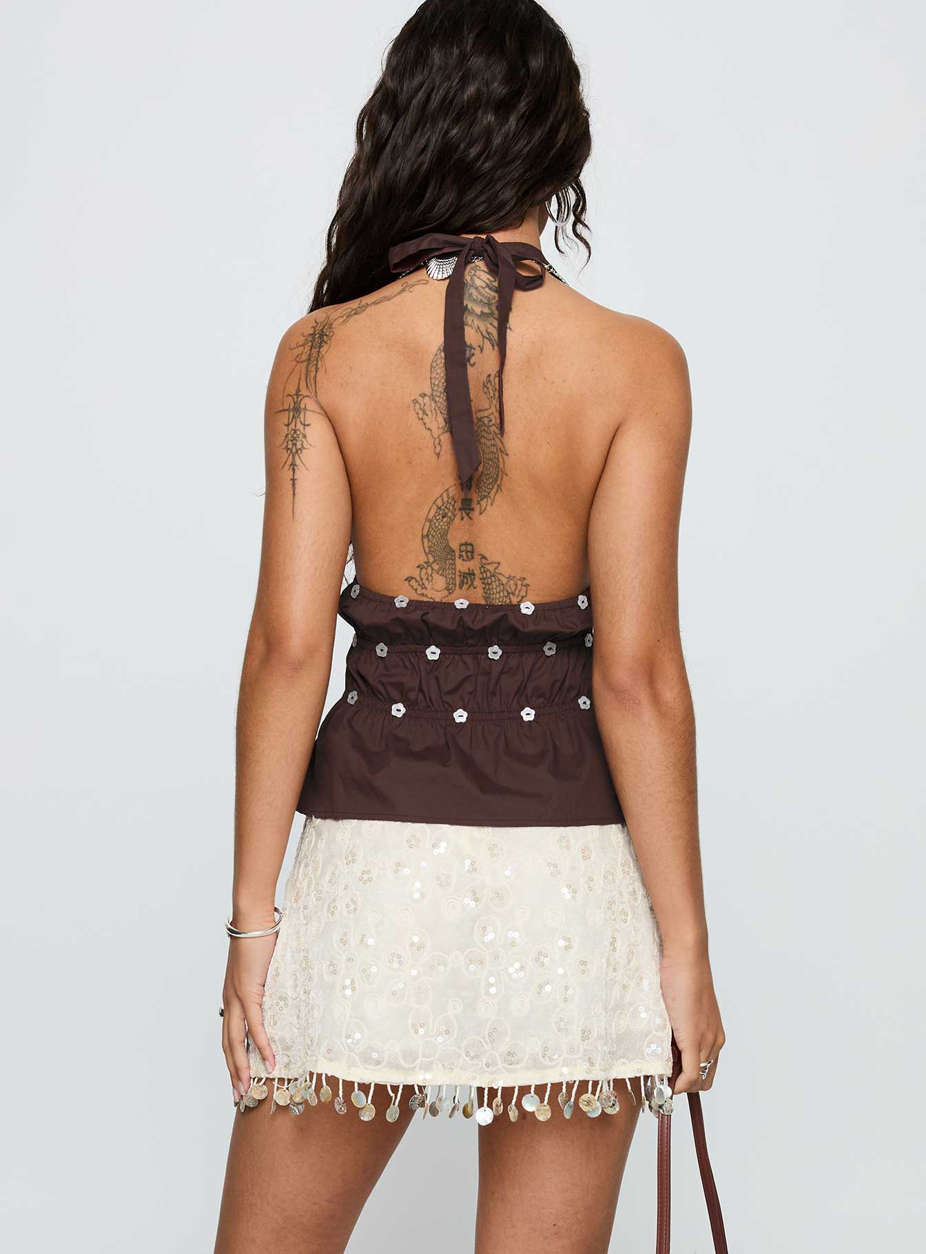 We Made It Sequin Skort Cream - Image 5