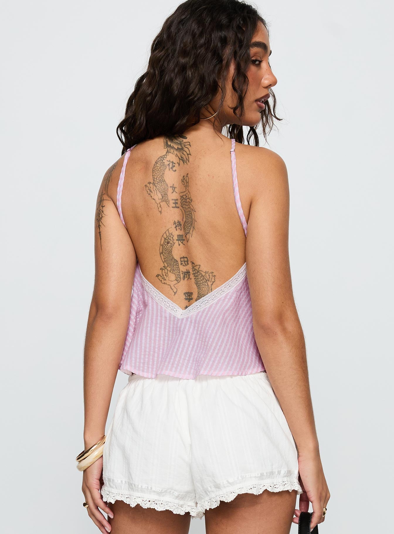 Jezabele Halter Top Pink Stripe - Image 5