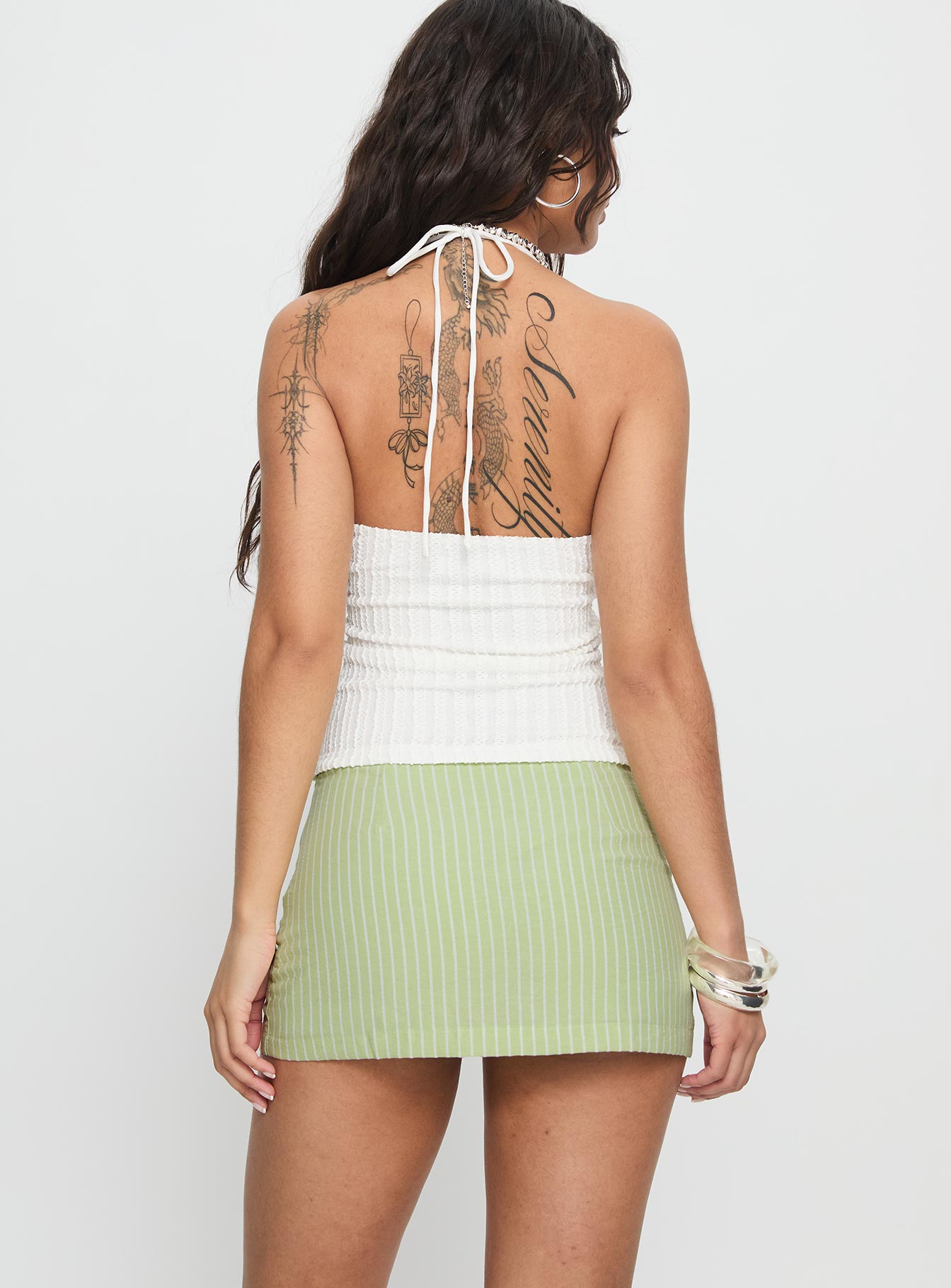 Abbygail Mini Skort Green - Image 5
