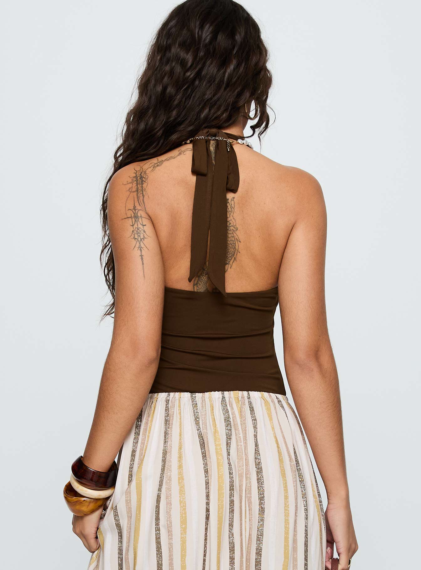 Silverwing Cut Out Bodysuit Chocolate - Image 4