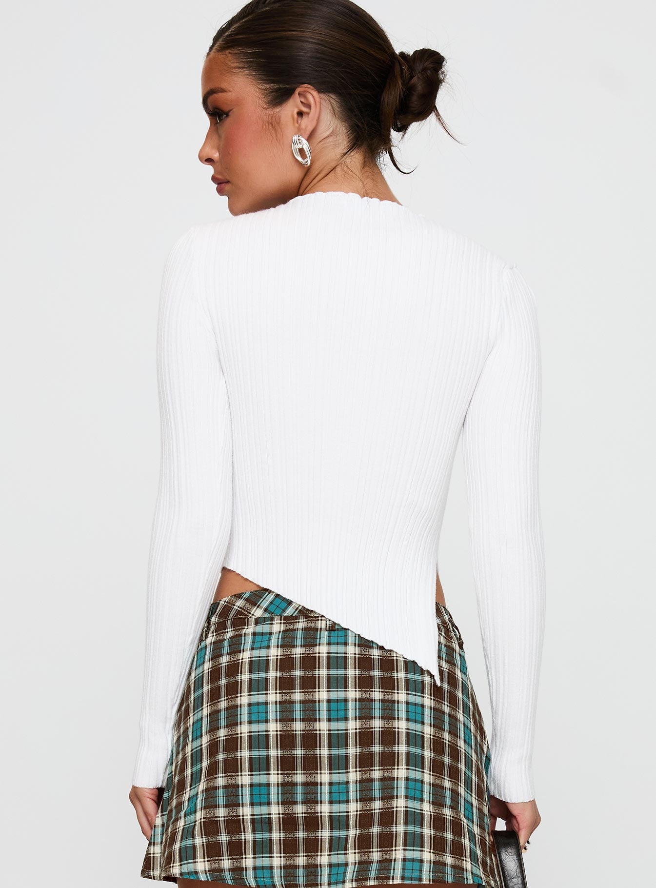 Ellara Long Sleeve Top White - Image 5