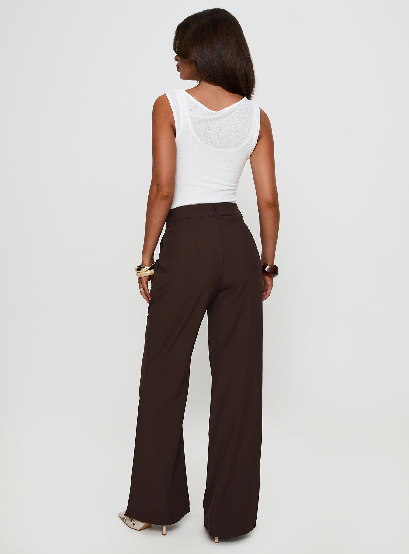 Ambient Wide Leg Pant Chocolate - Image 5