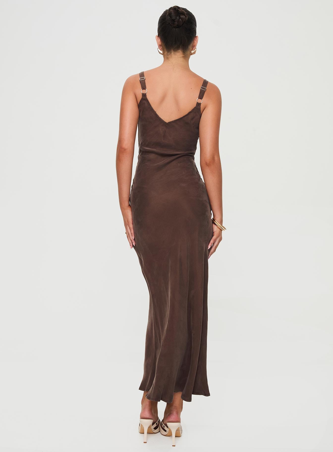 Laurette Maxi Dress Brown - Image 6