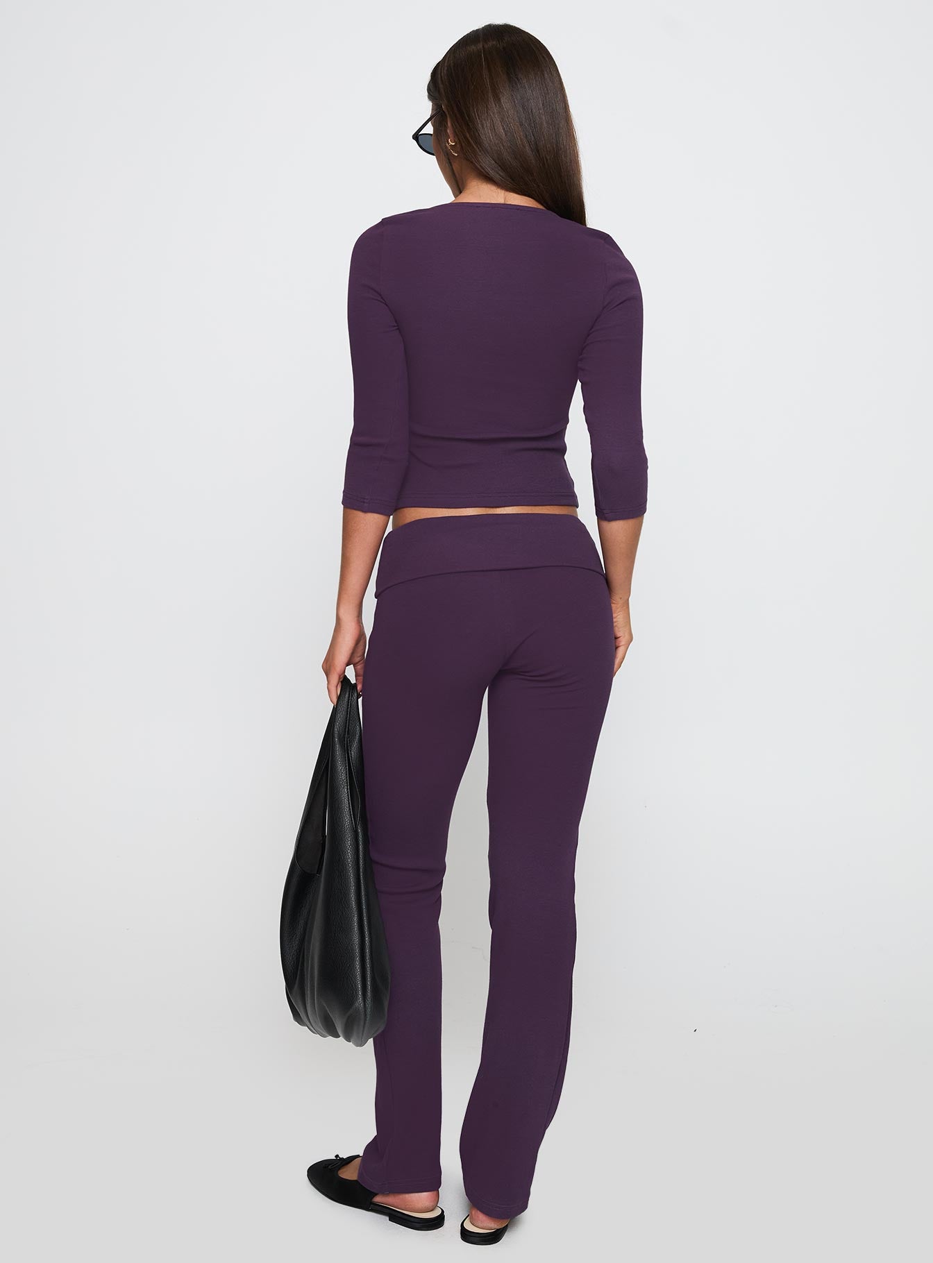 Truth Be Told Straight Leg Pant Purple - Image 5