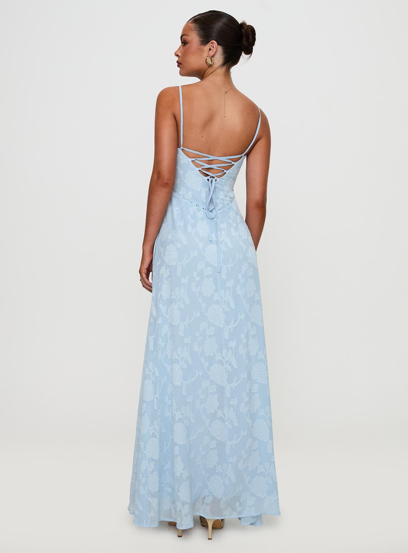 South Of France Maxi Dress Blue - Image 5