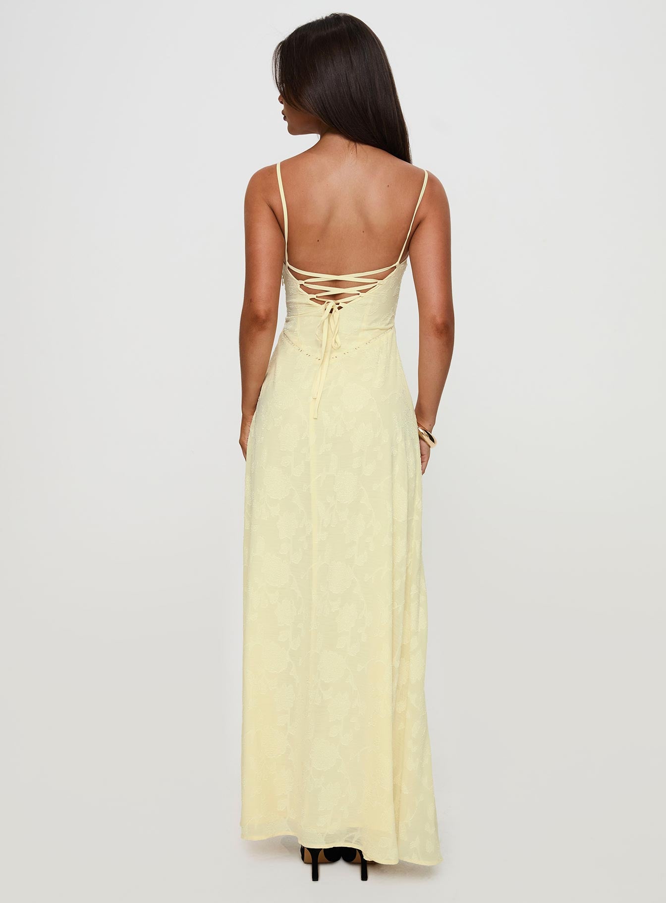 South Of France Maxi Dress Yellow - Image 11
