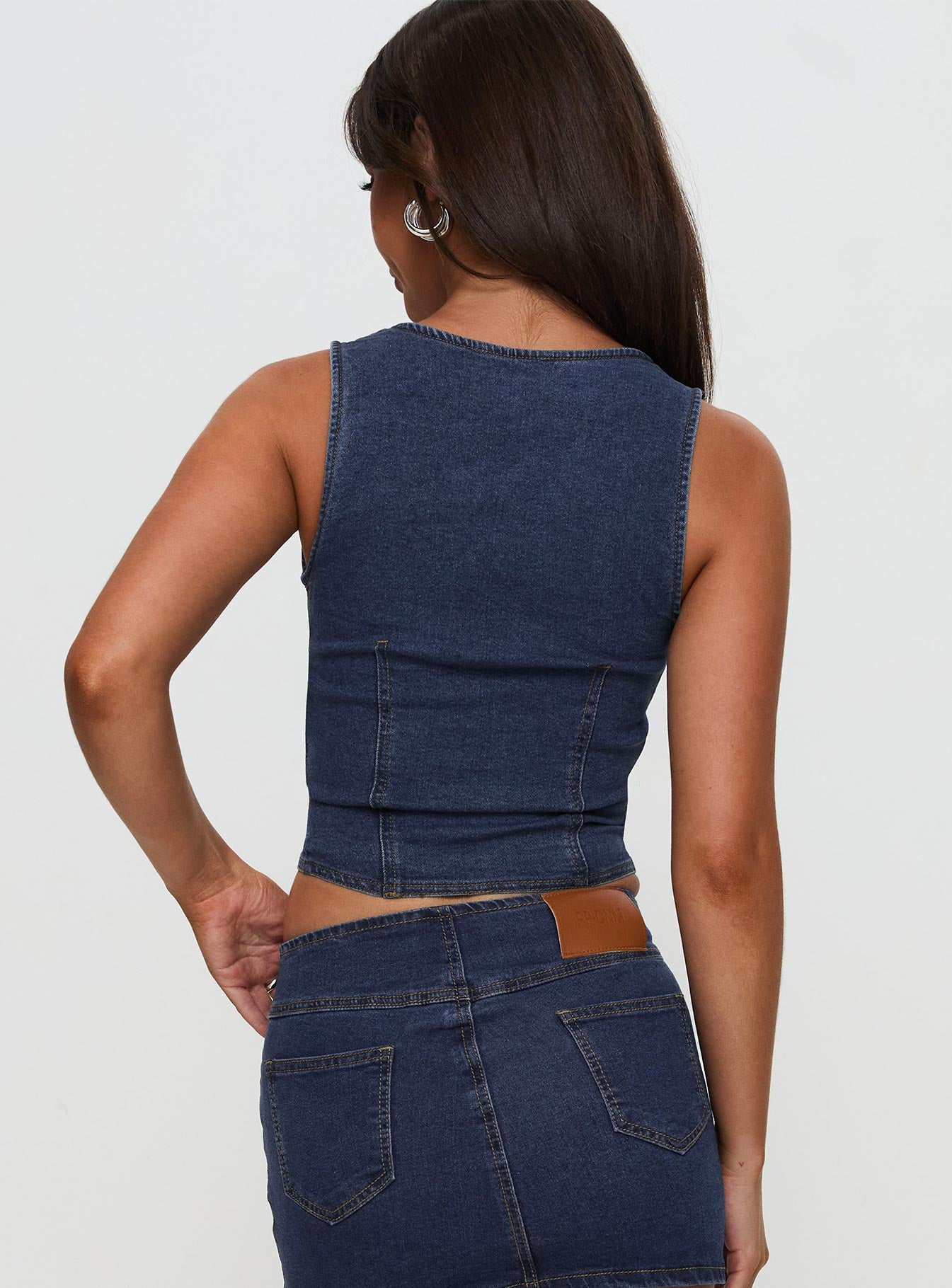 Edenette Top Mid Blue Wash - Image 8