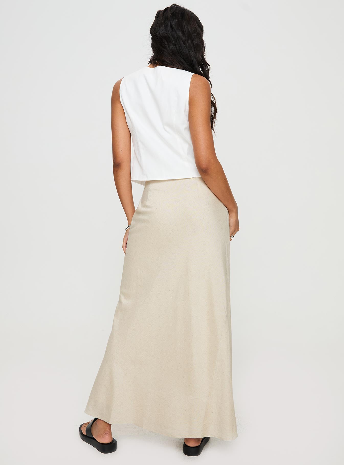 All In Maxi Skirt Beige - Image 5