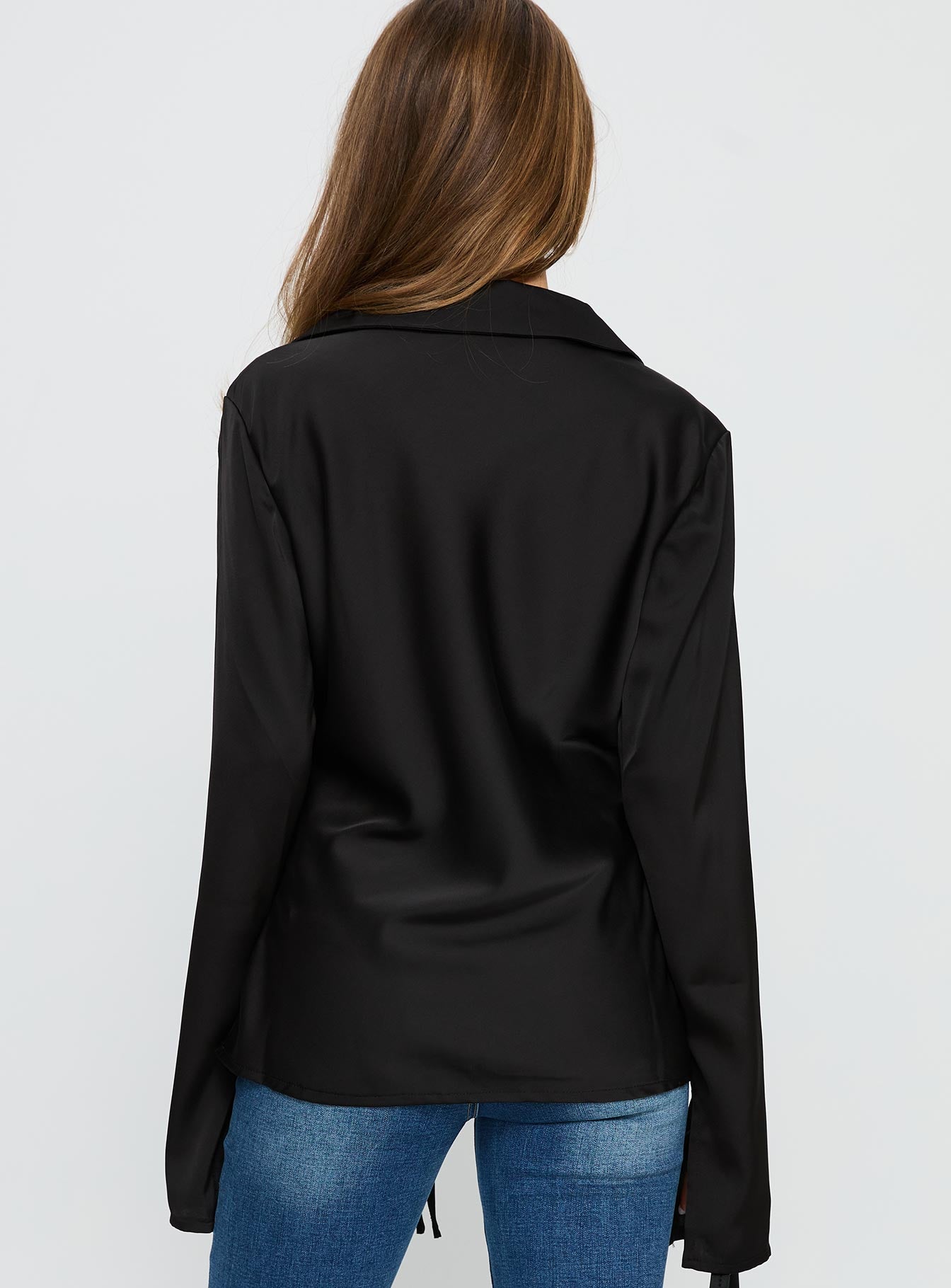 Way Life Goes Long Sleeve Top Black - Image 4