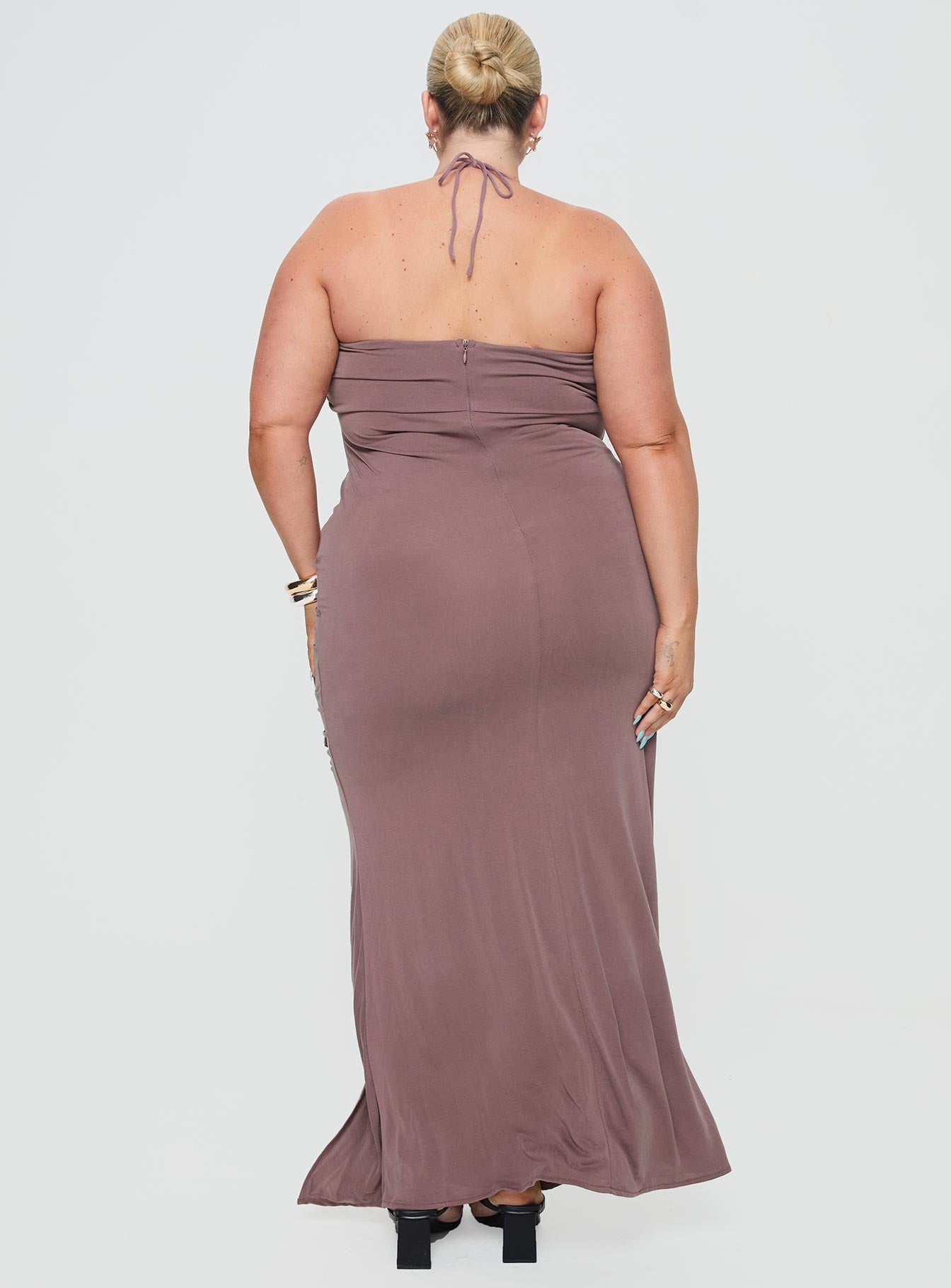 Destinations Maxi Dress Mauve Curve - Image 5