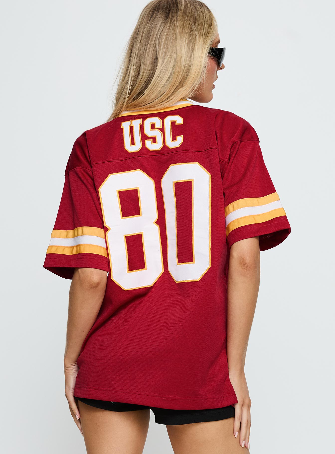 Usc Football Button Down Jersey Cardinal - Image 5