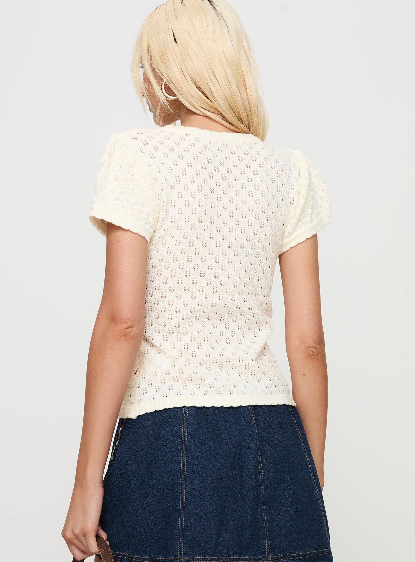 Mari Knit Top Cream - Image 5