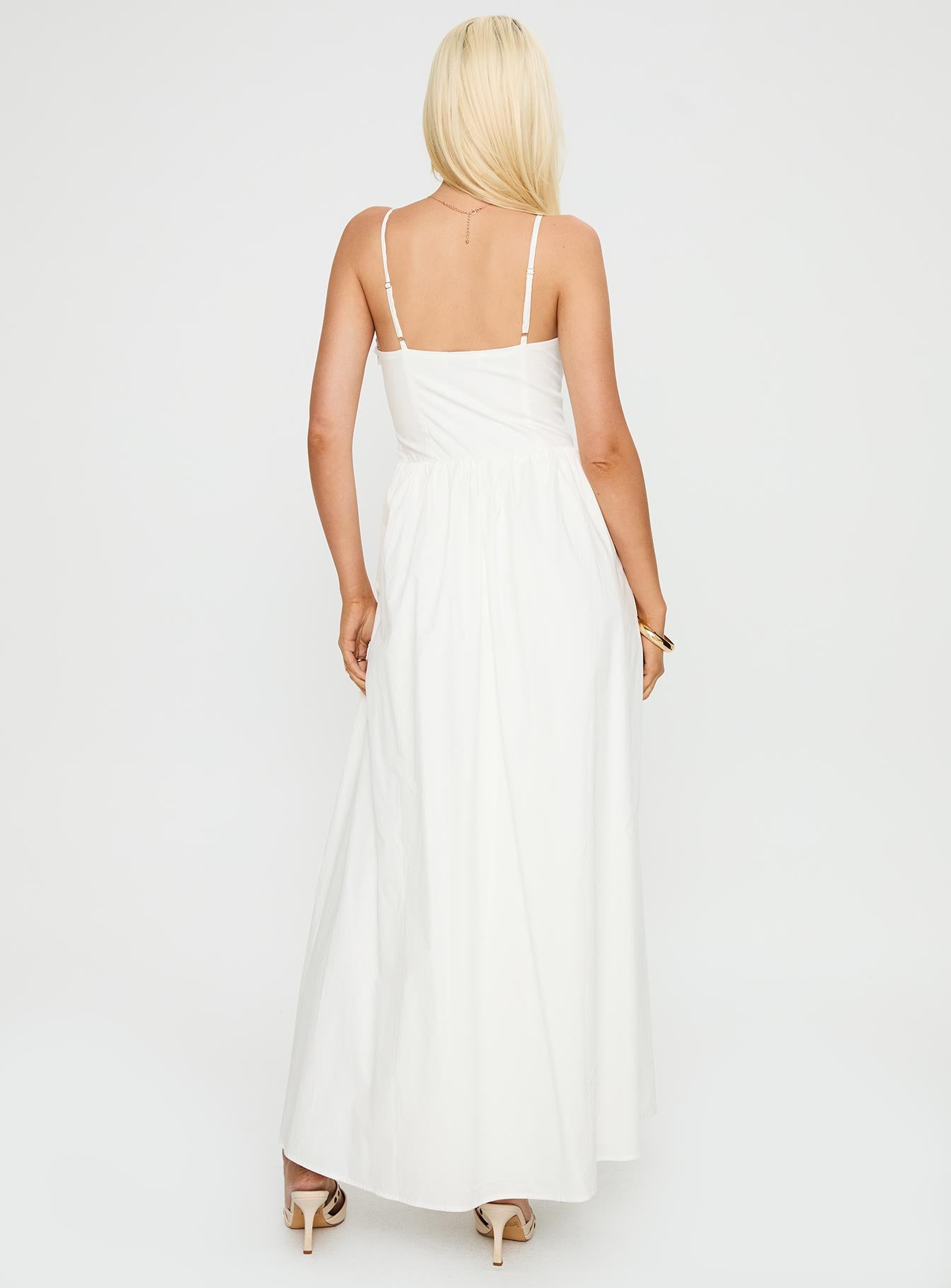 Ceremonious Maxi Dress White - Image 5