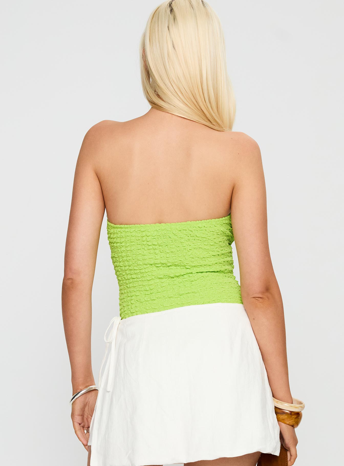 Private Party Strapless Bodysuit Green - Image 4