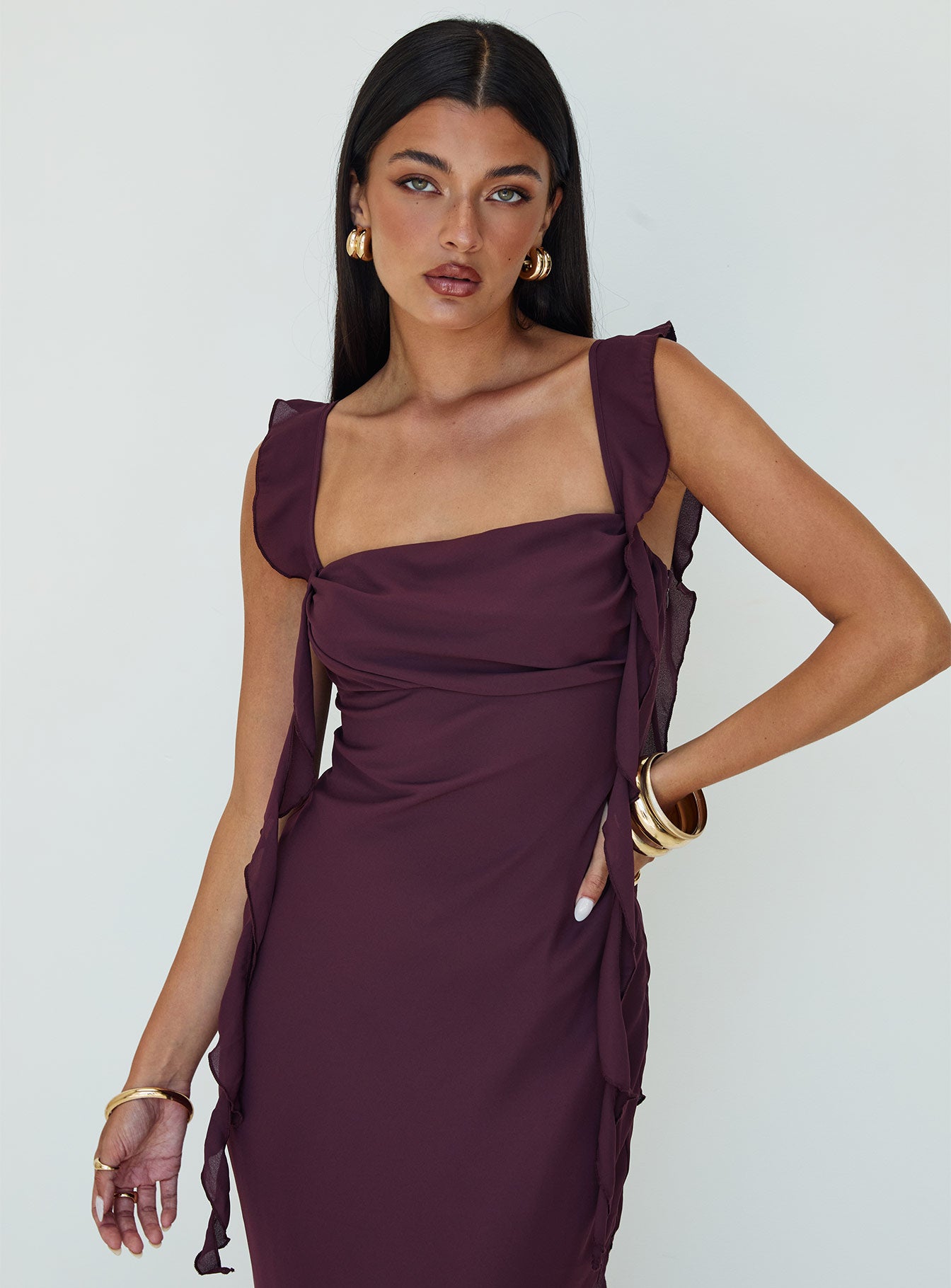 Lanai Maxi Dress Plum - Image 10