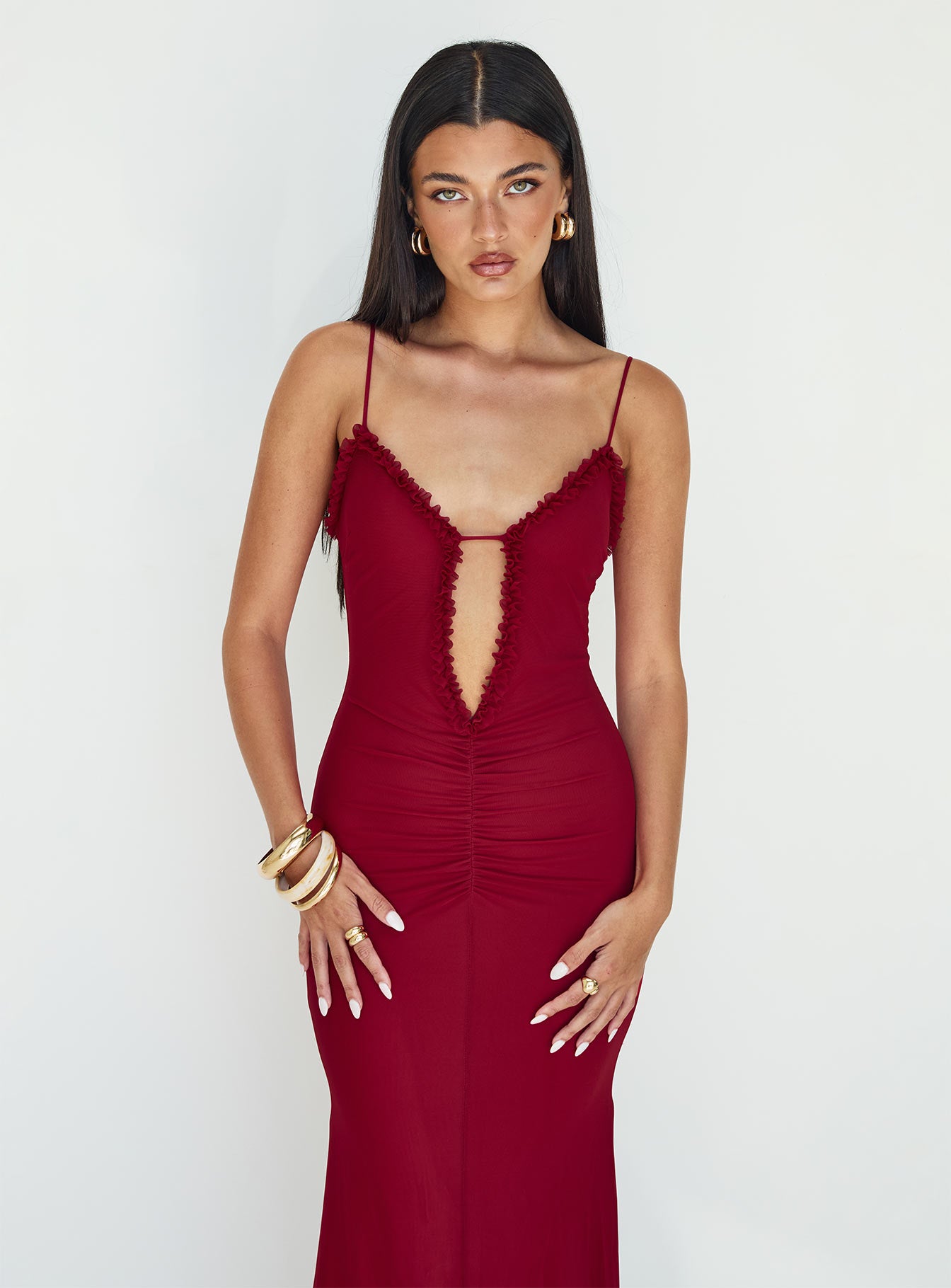 Capisce Maxi Dress Red - Image 4