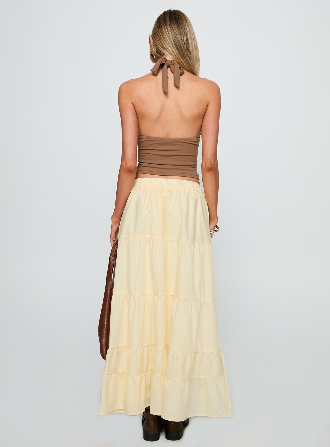 Garden Party Maxi Skirt Lemon - Image 5