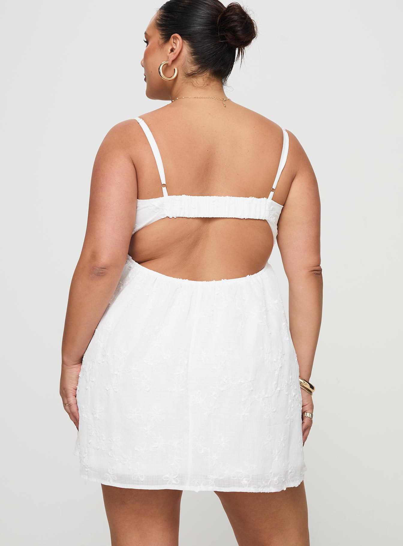 Granno Mini Dress White Curve - Image 5