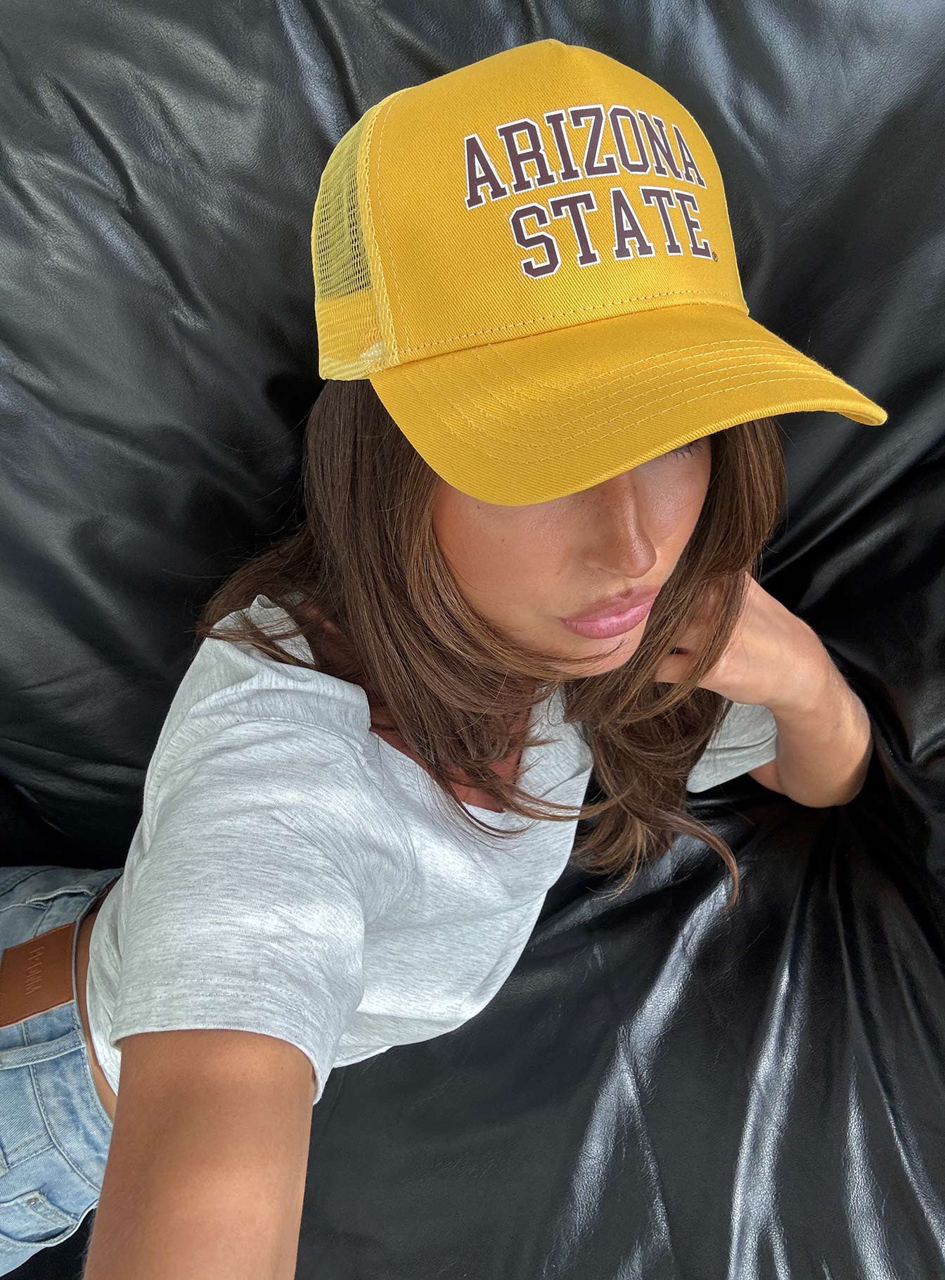 Asu Trucker Hat Gold