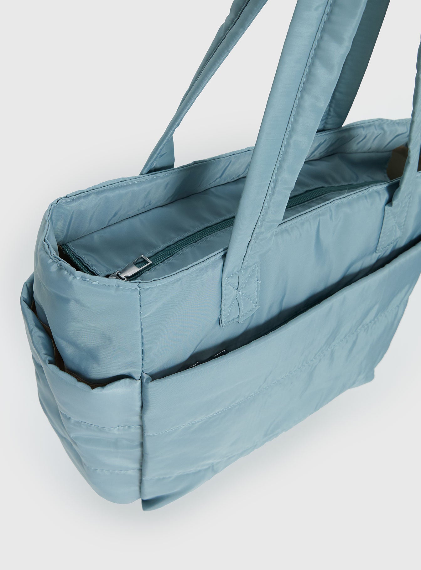 Delicacy Puff Tote Bag Blue - Image 5