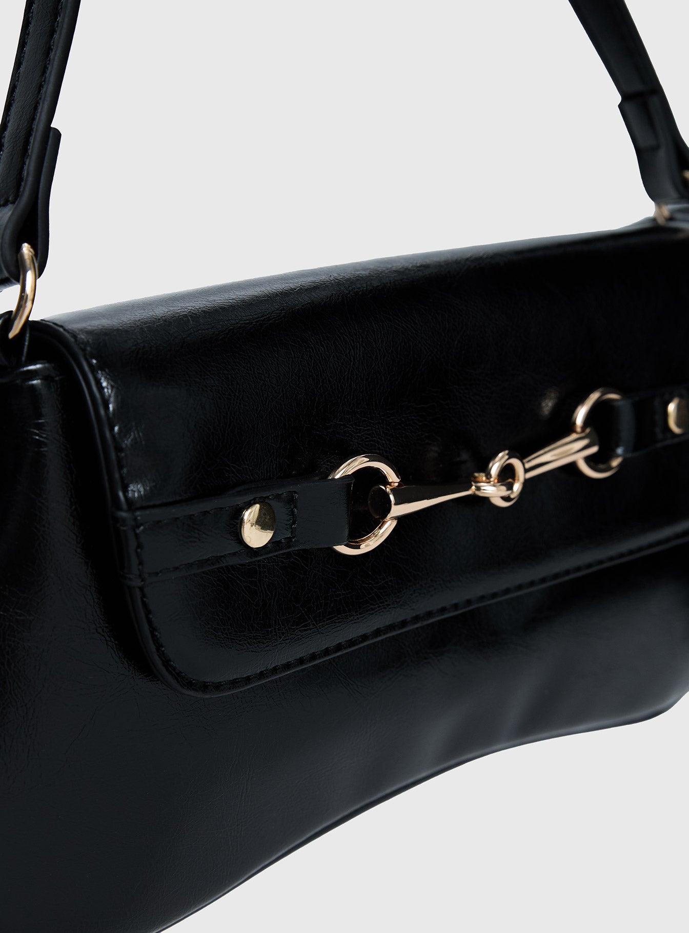 Pulse Shoulder Bag Black Gold - Image 4