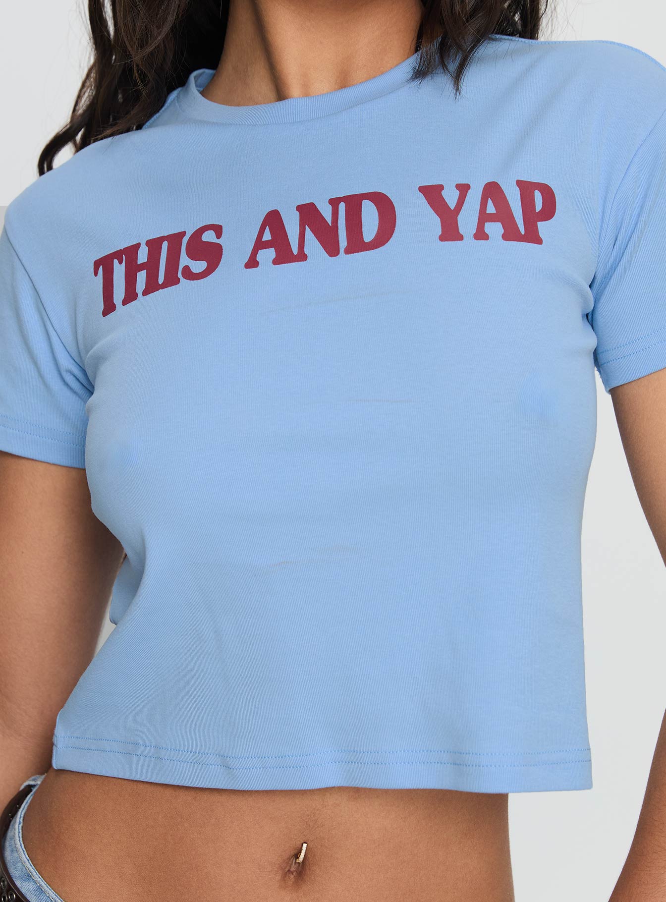 This And Yap Graphic Top Blue Red - Image 5