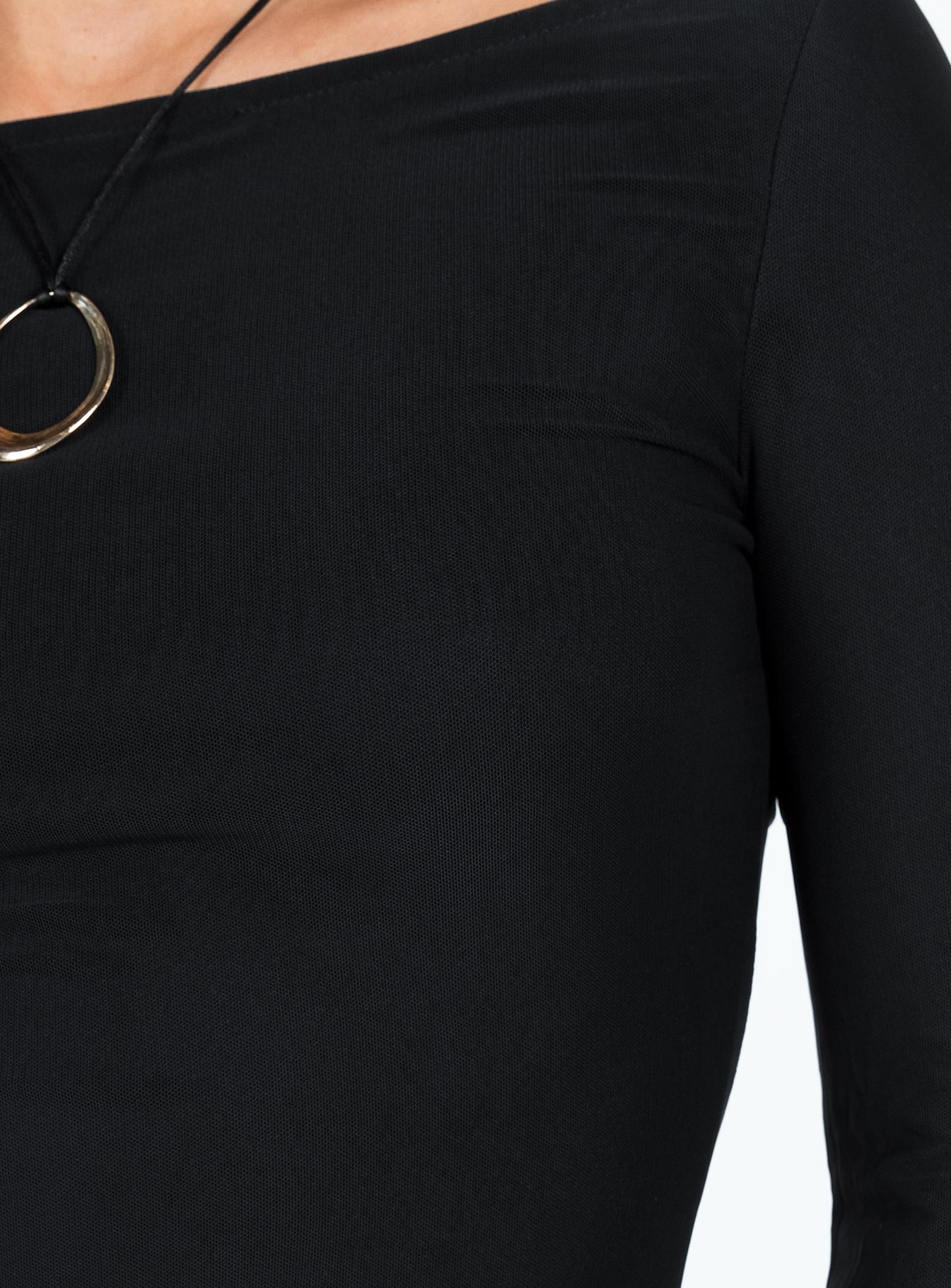 Lukea Long Sleeve Mini Dress Black Petite - Image 6