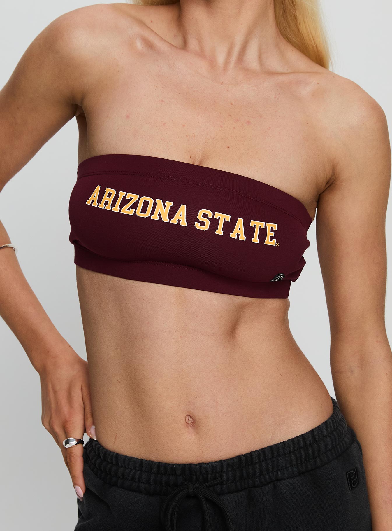 Asu Bandeau Top Maroon - Image 6