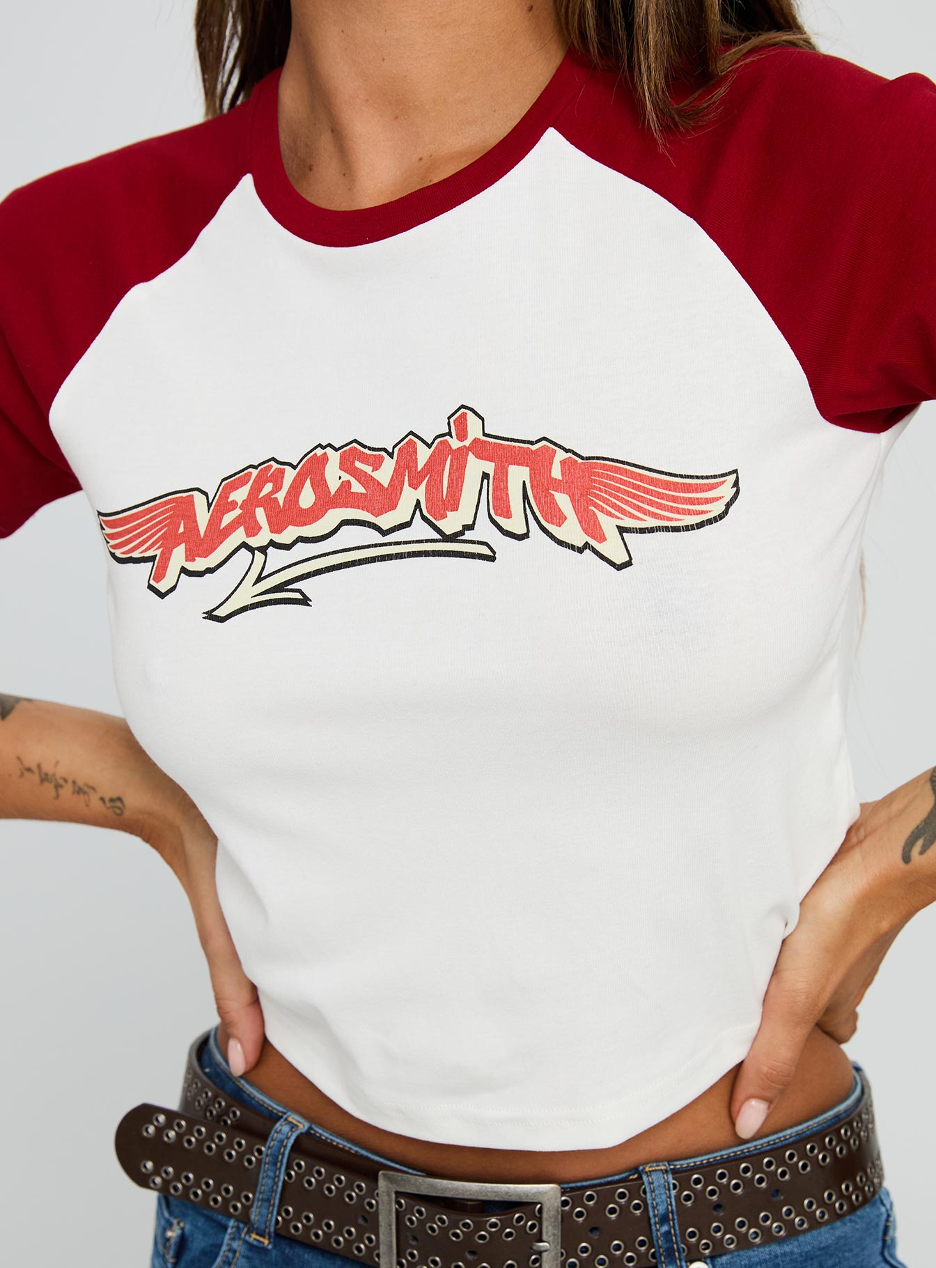 Let Rock Rule Graphic Top White Red - Image 5