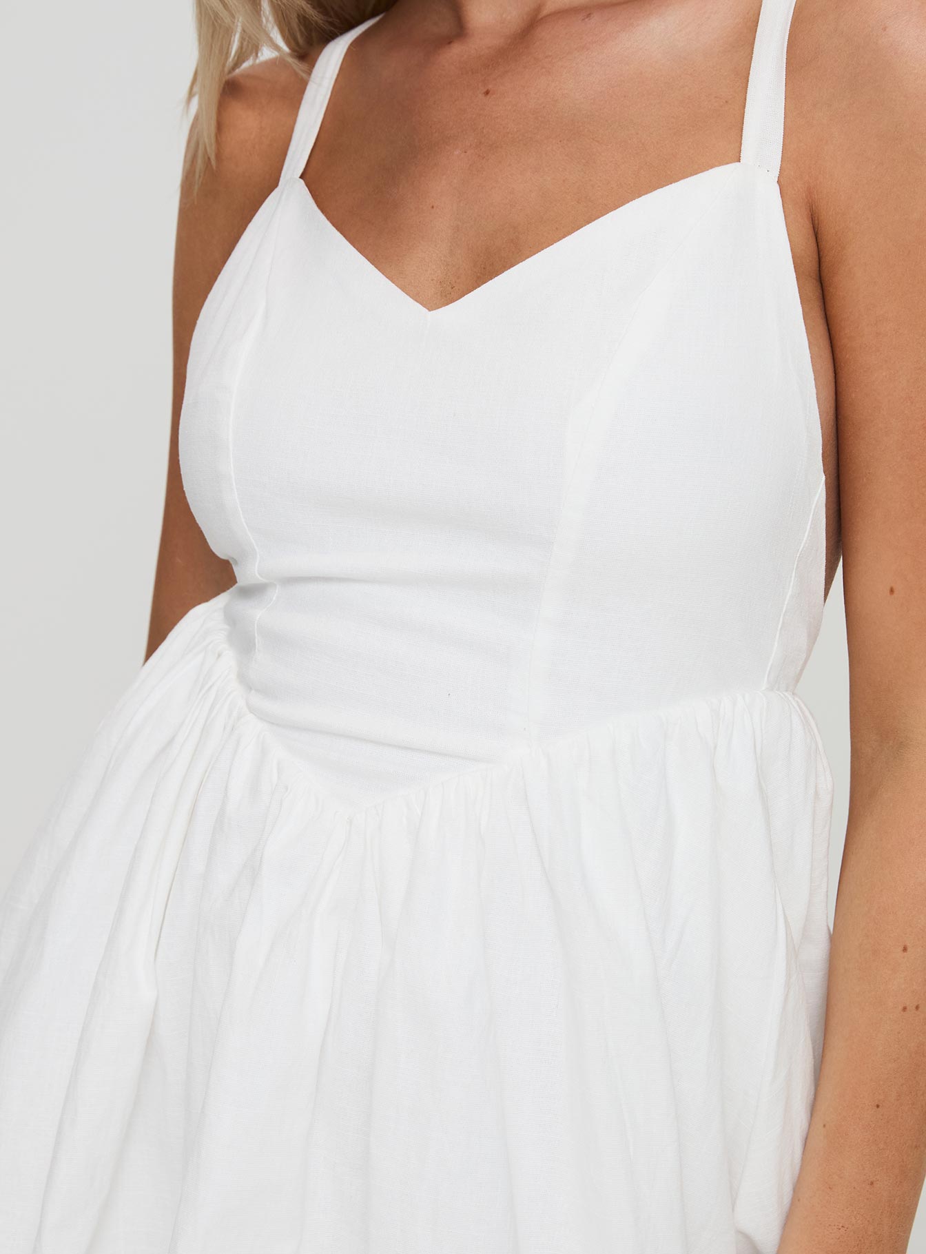 Cona Mini Dress White - Image 6