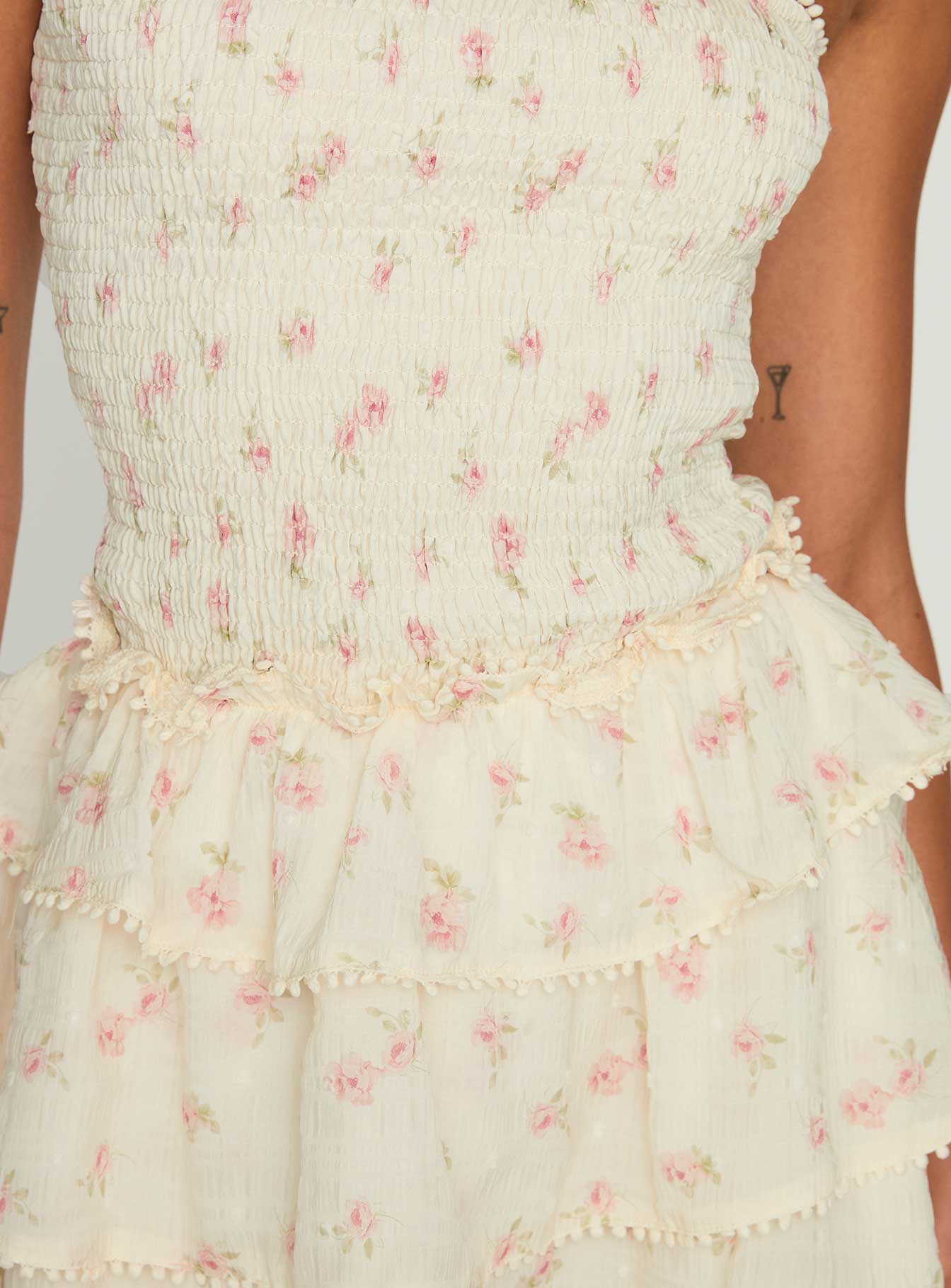 Sunkiss Frill Mini Dress Floral - Image 6