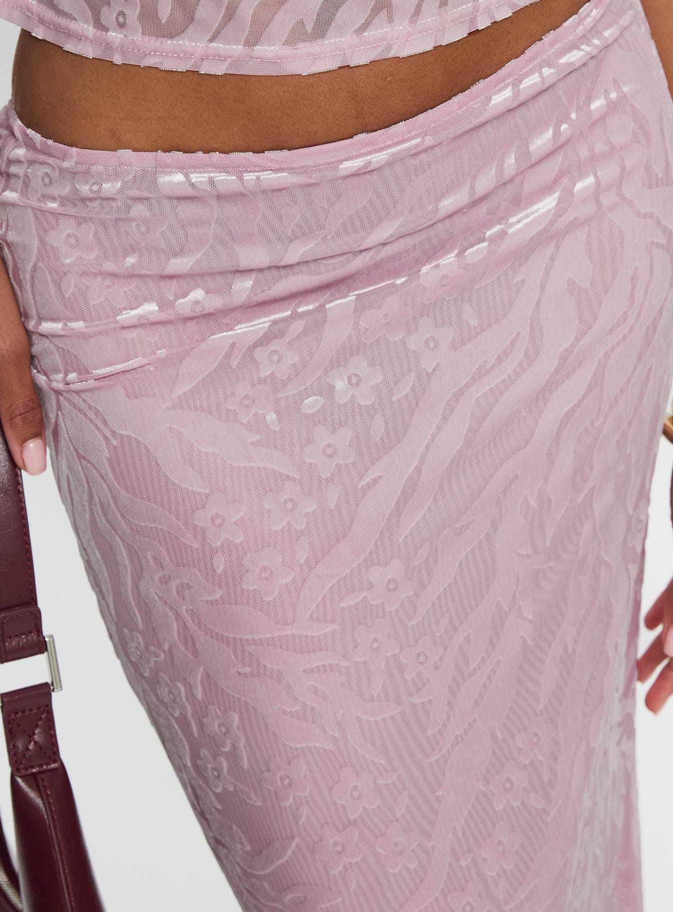 Kalei Maxi Skirt Pink Floral - Image 6