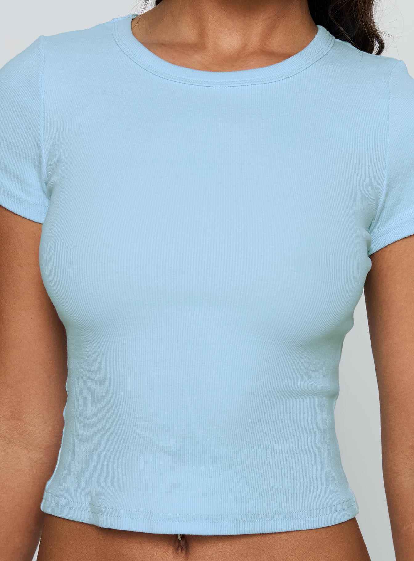 Baseline Scoop Rib Tee Light Blue - Image 6