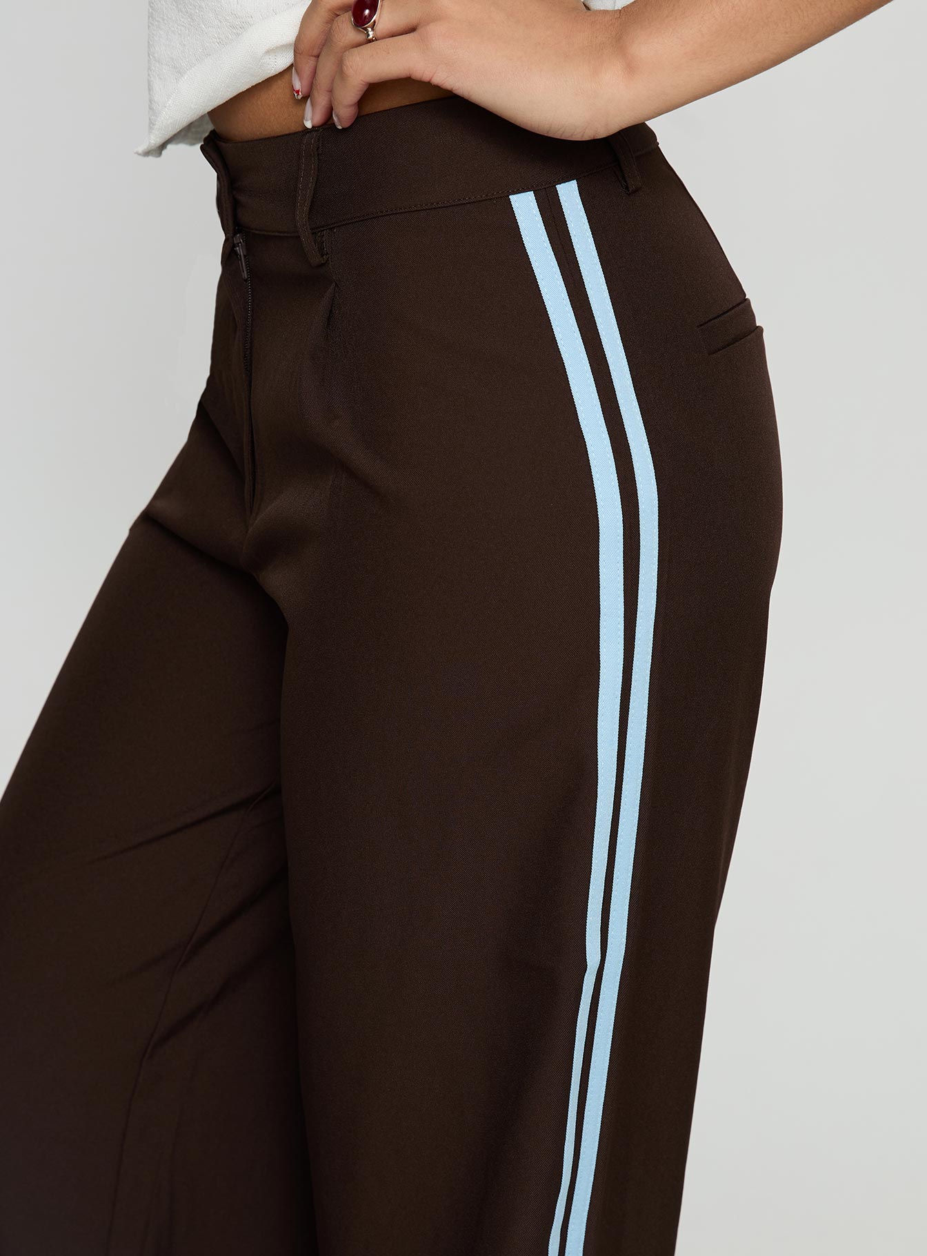 Wendi Tipping Suit Pant Brown Blue - Image 6