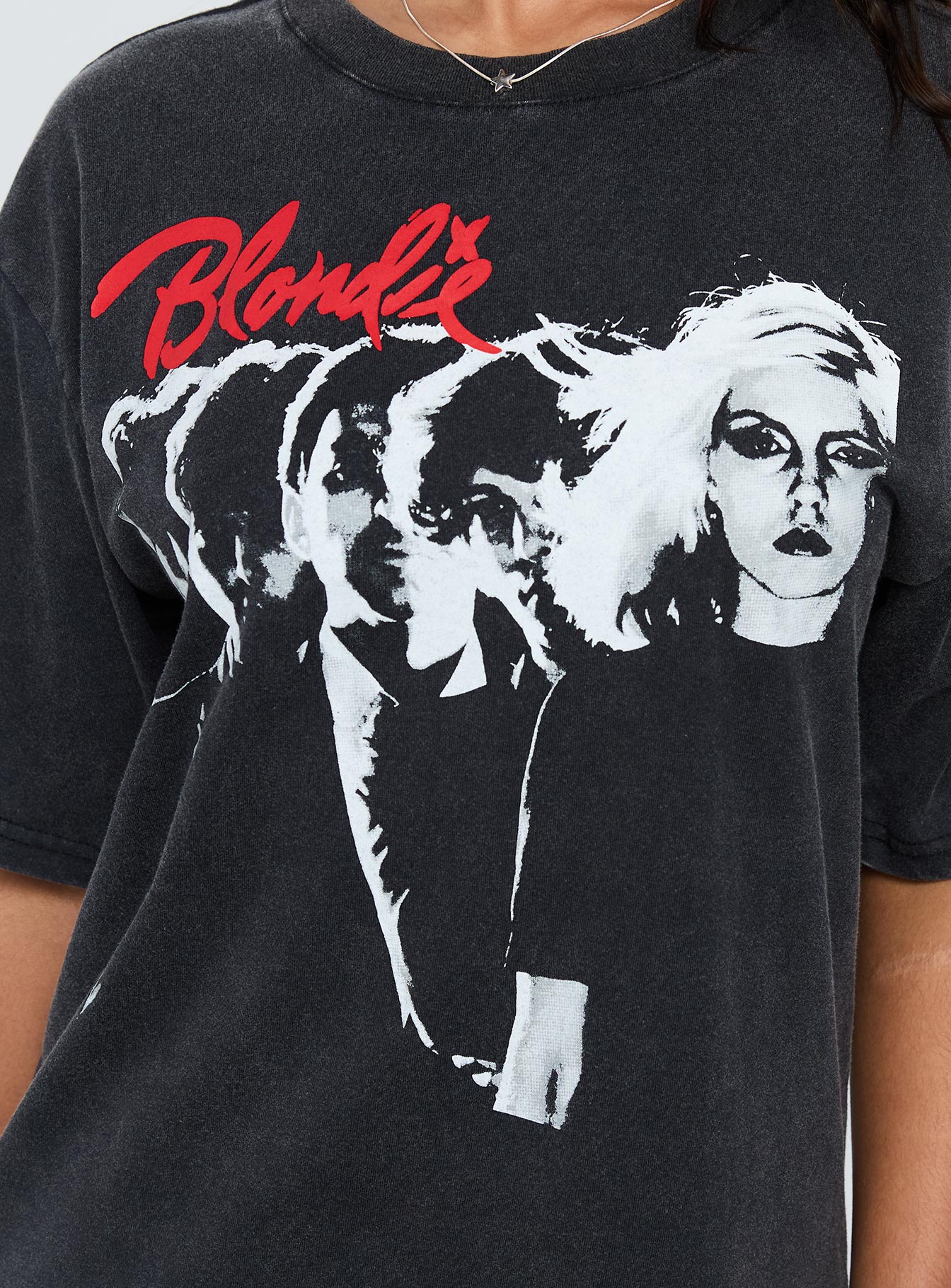Blondie Vintage Oversized Graphic Tee Black - Image 6