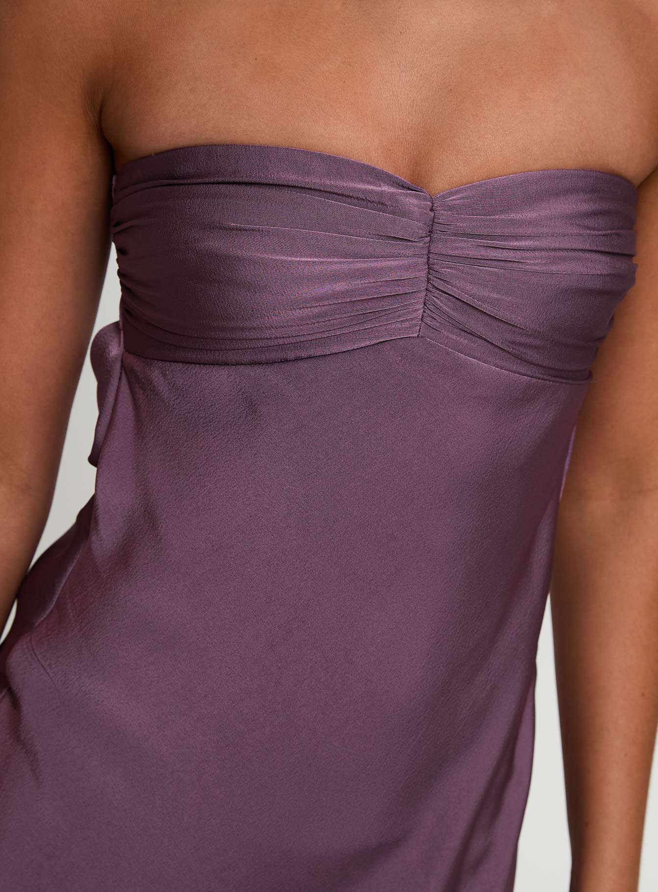 Maryska Strapless Maxi Dress Purple - Image 6