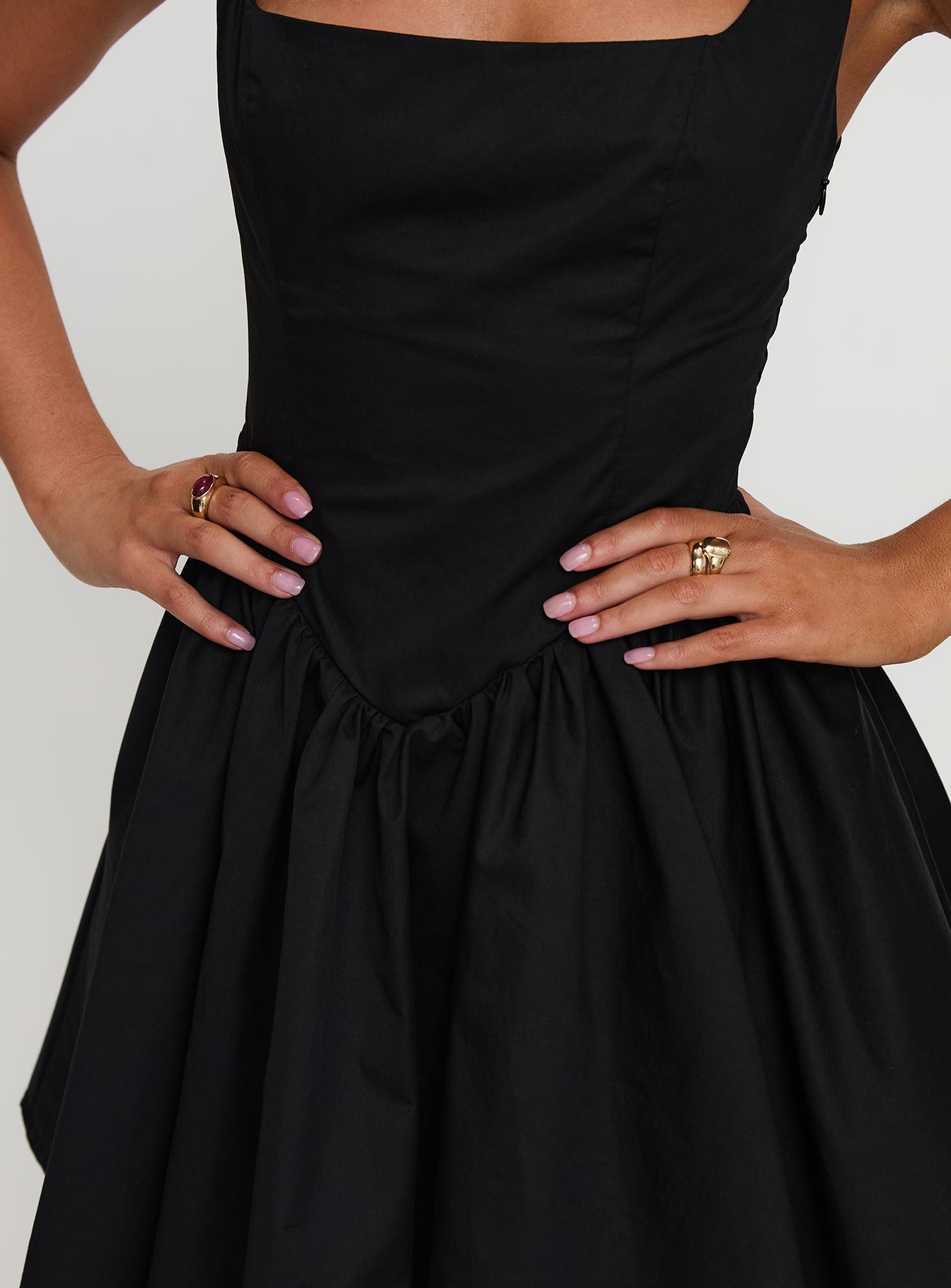 Straplie Mini Dress Black - Image 11
