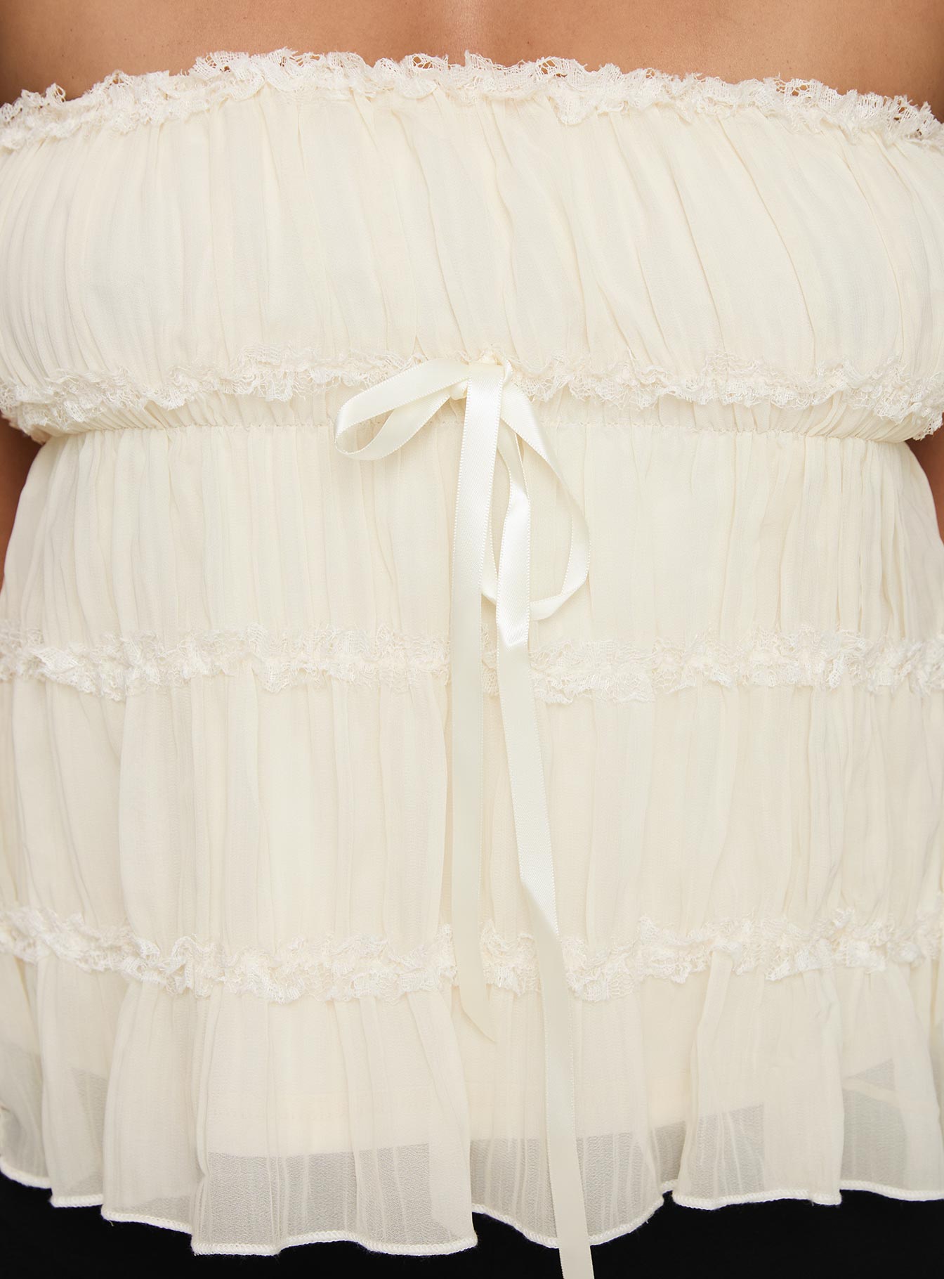 Avelina Strapless Top Cream - Image 6