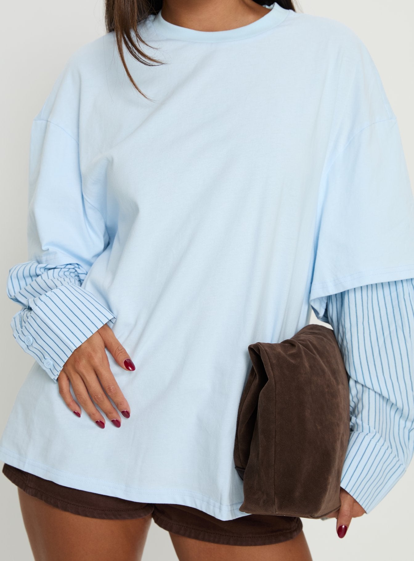 Renelle Layered Long Sleeve Top Multi - Image 6