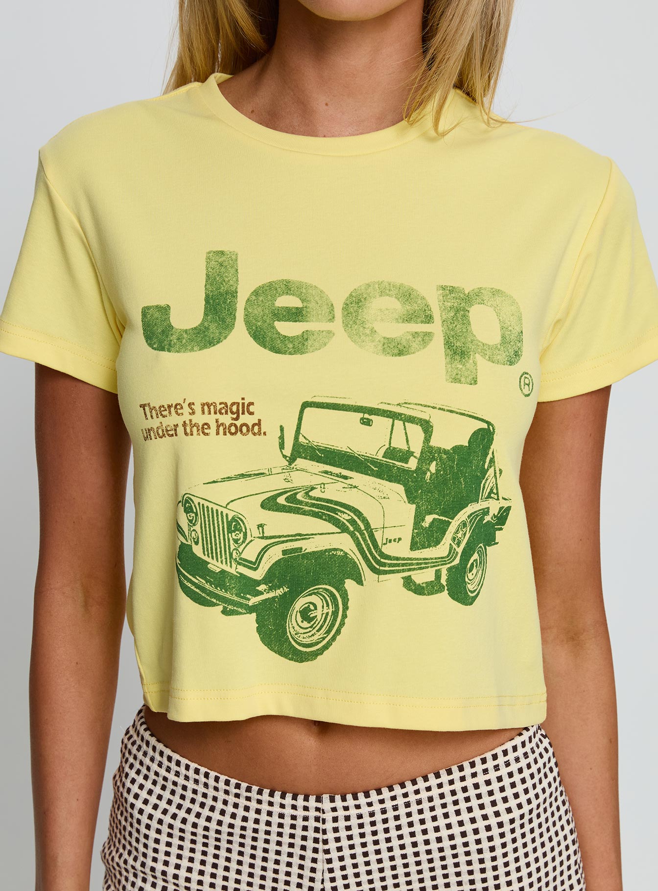 Jeep Girl Graphic Top Yellow - Image 6