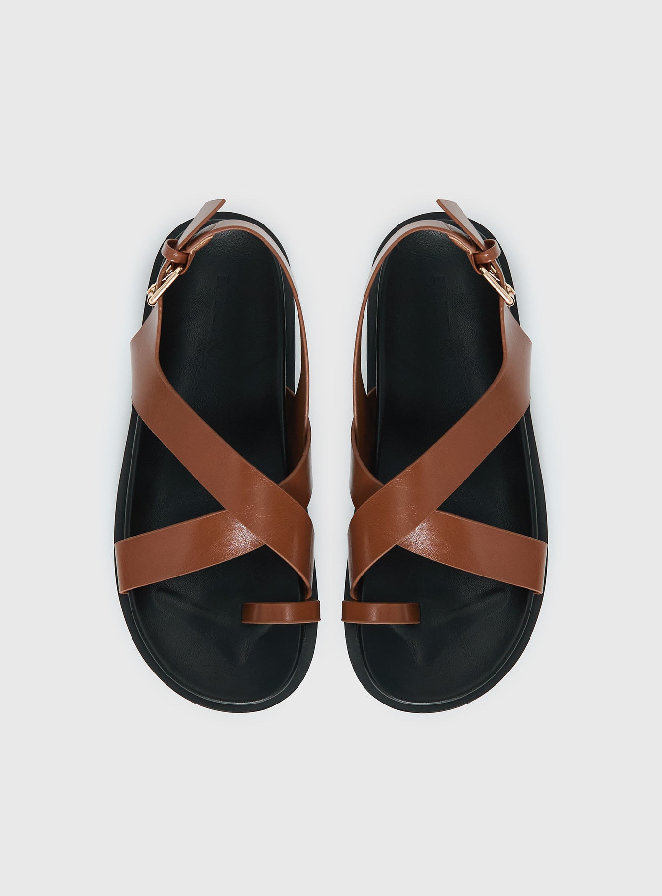 Billini Tennie Sandals Tan Black - Image 6