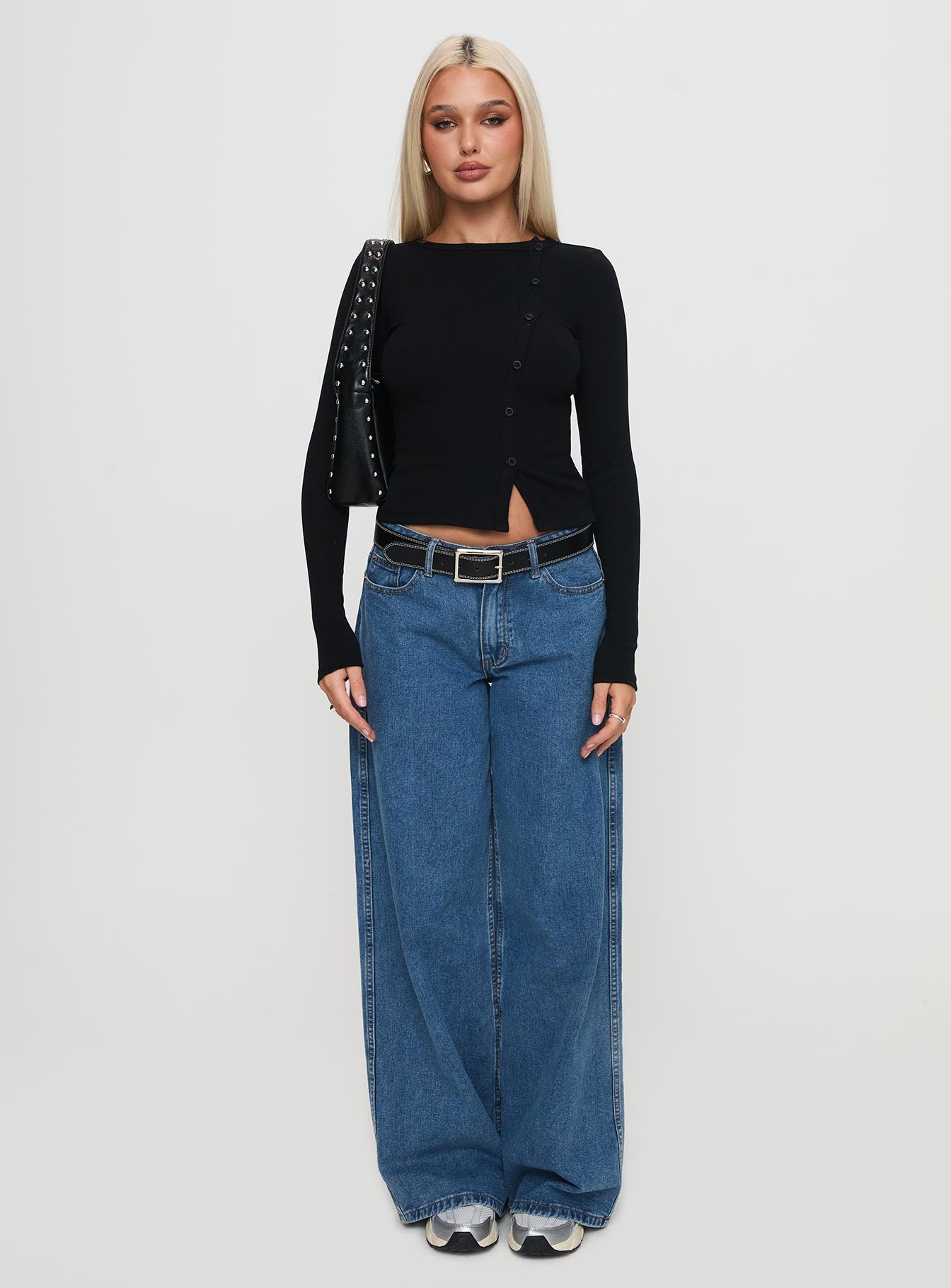 Passoni Long Sleeve Top Black - Image 7