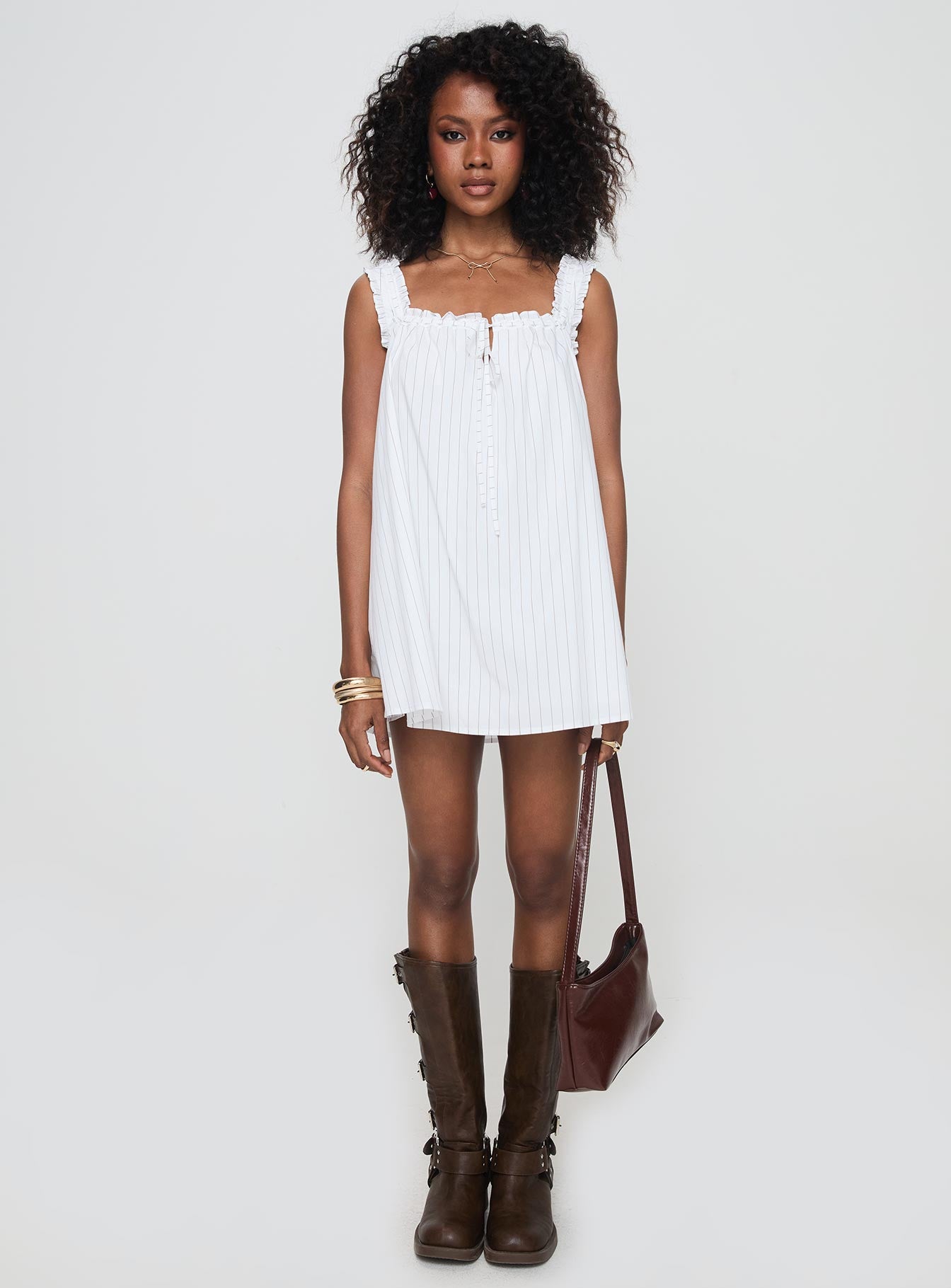 Swing Mini Dress Stripe - Image 7