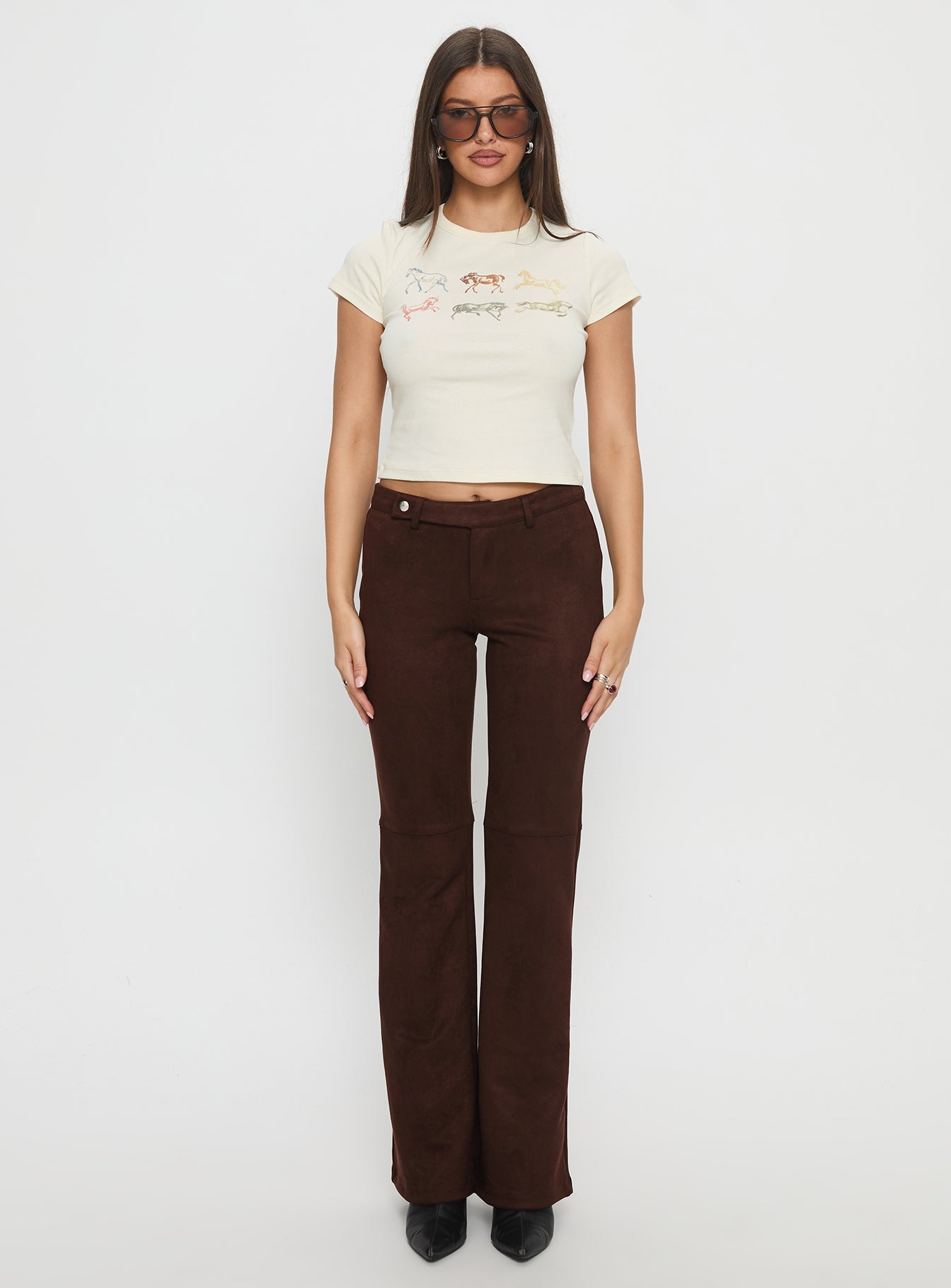In The West Horse Baby Tee Cream - Image 7